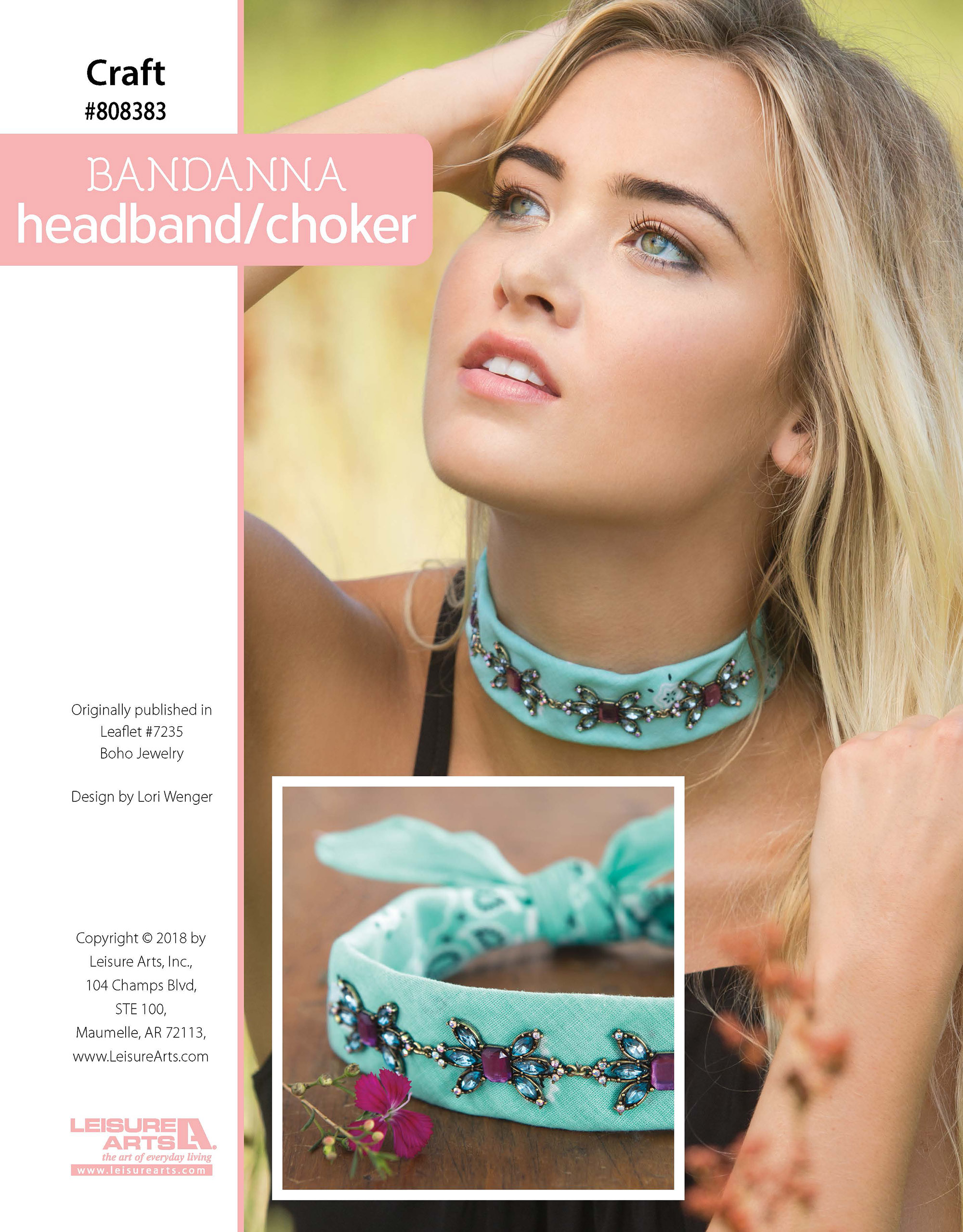 Leisure Arts Boho Jewelry Bandana HeadbandChoker ePattern