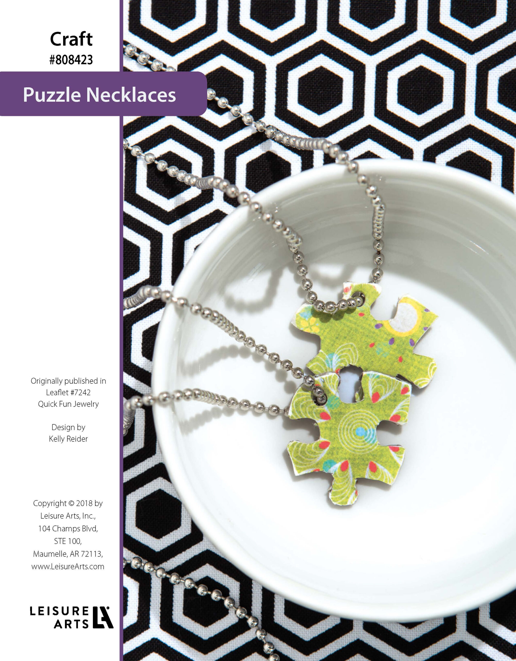 Leisure Arts Quick Fun Jewelry Puzzle Necklace ePatterns