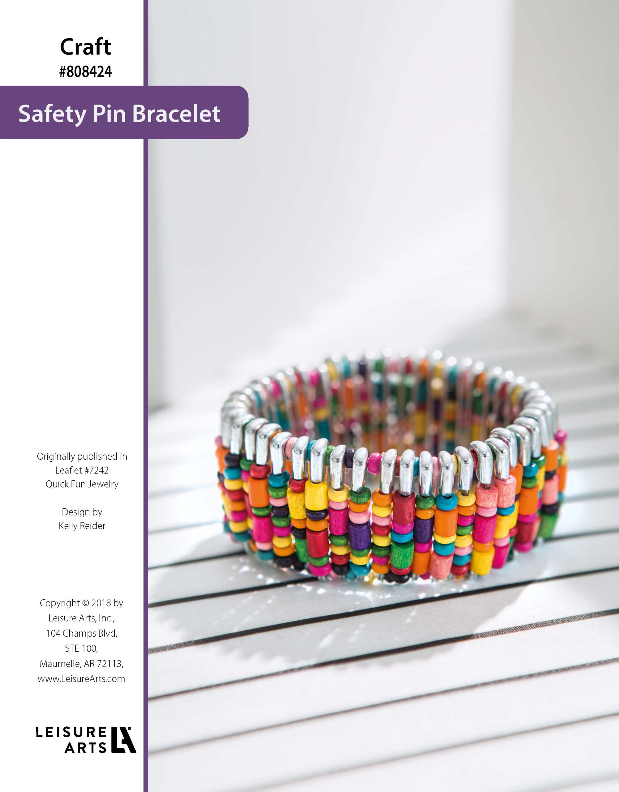 Leisure Arts Quick Fun Jewelry Safety Pin Bracelet ePatterns