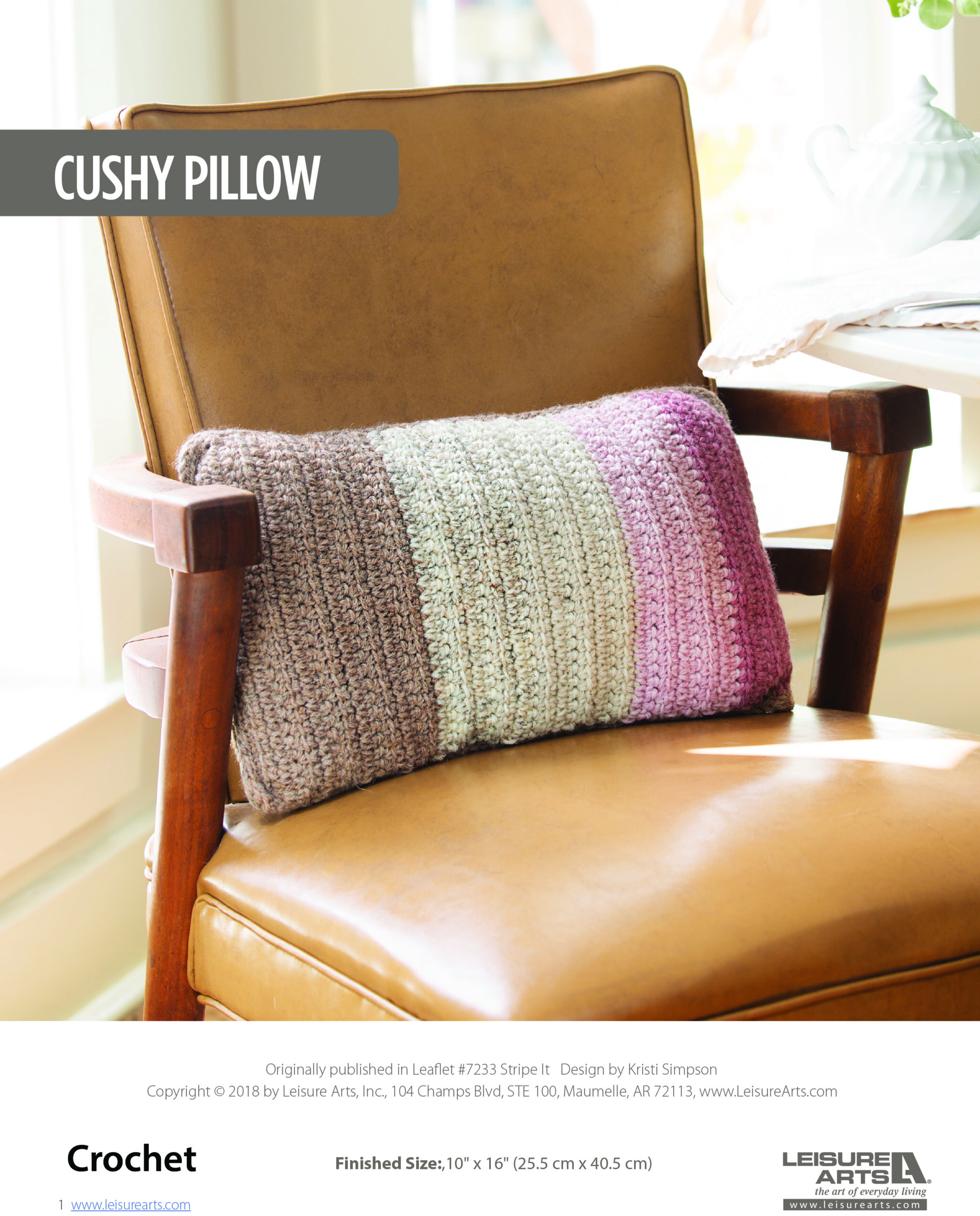 Leisure Arts ePattern Cushy Pillow