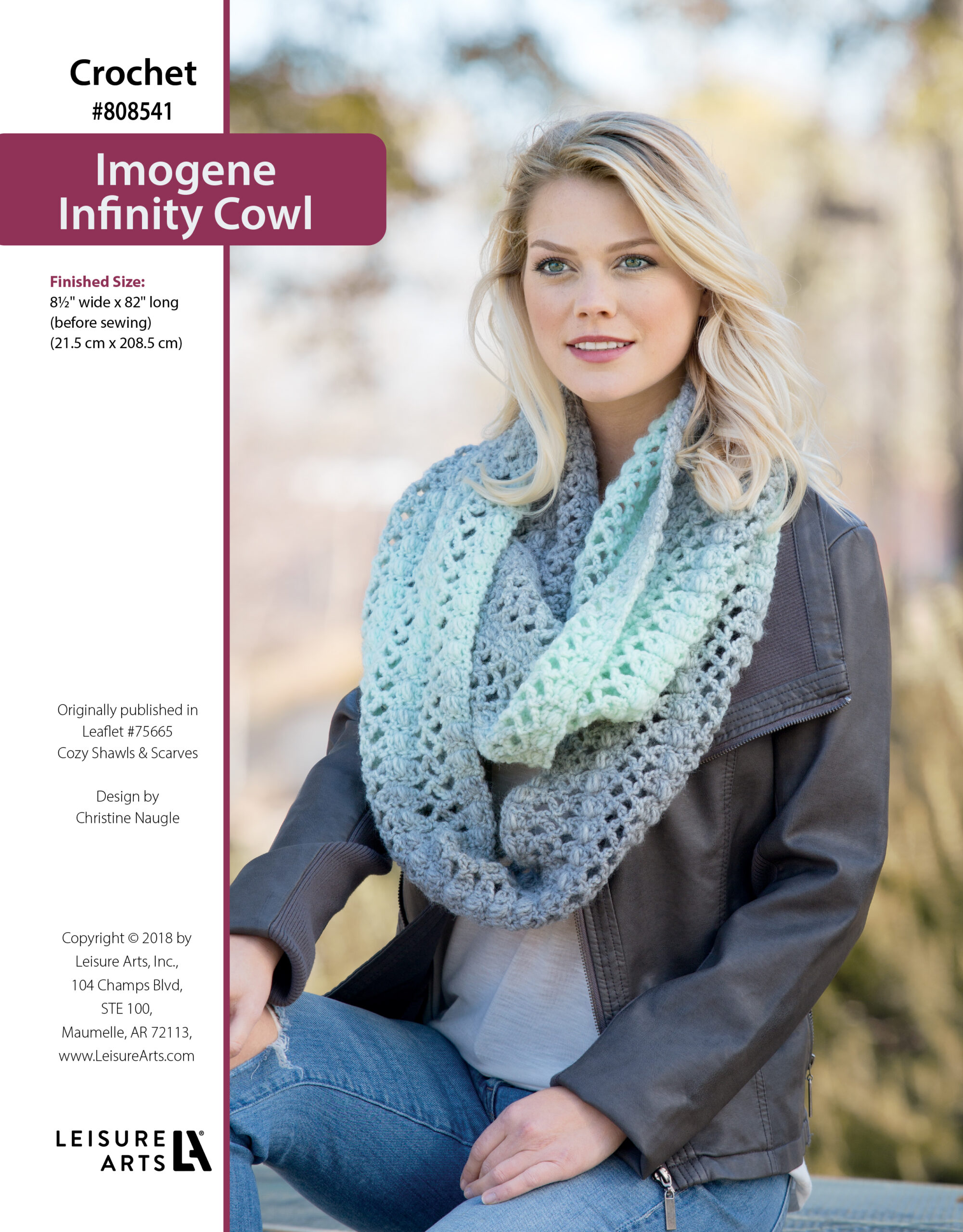 Leisure Arts ePattern Imogene Infinity Cowl
