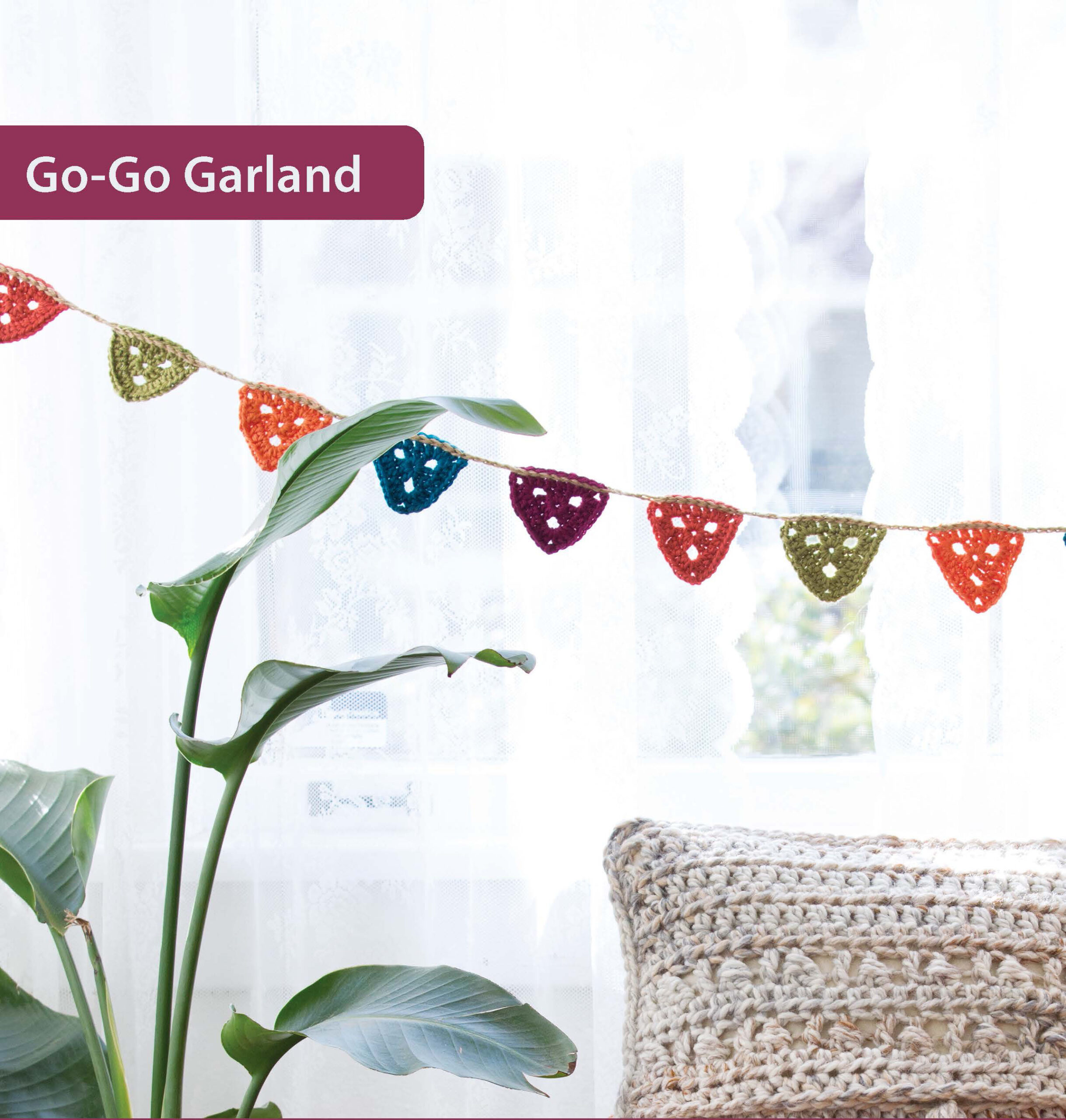 Leisure Arts Quick Crochet Home Decor GoGo Garland ePattern