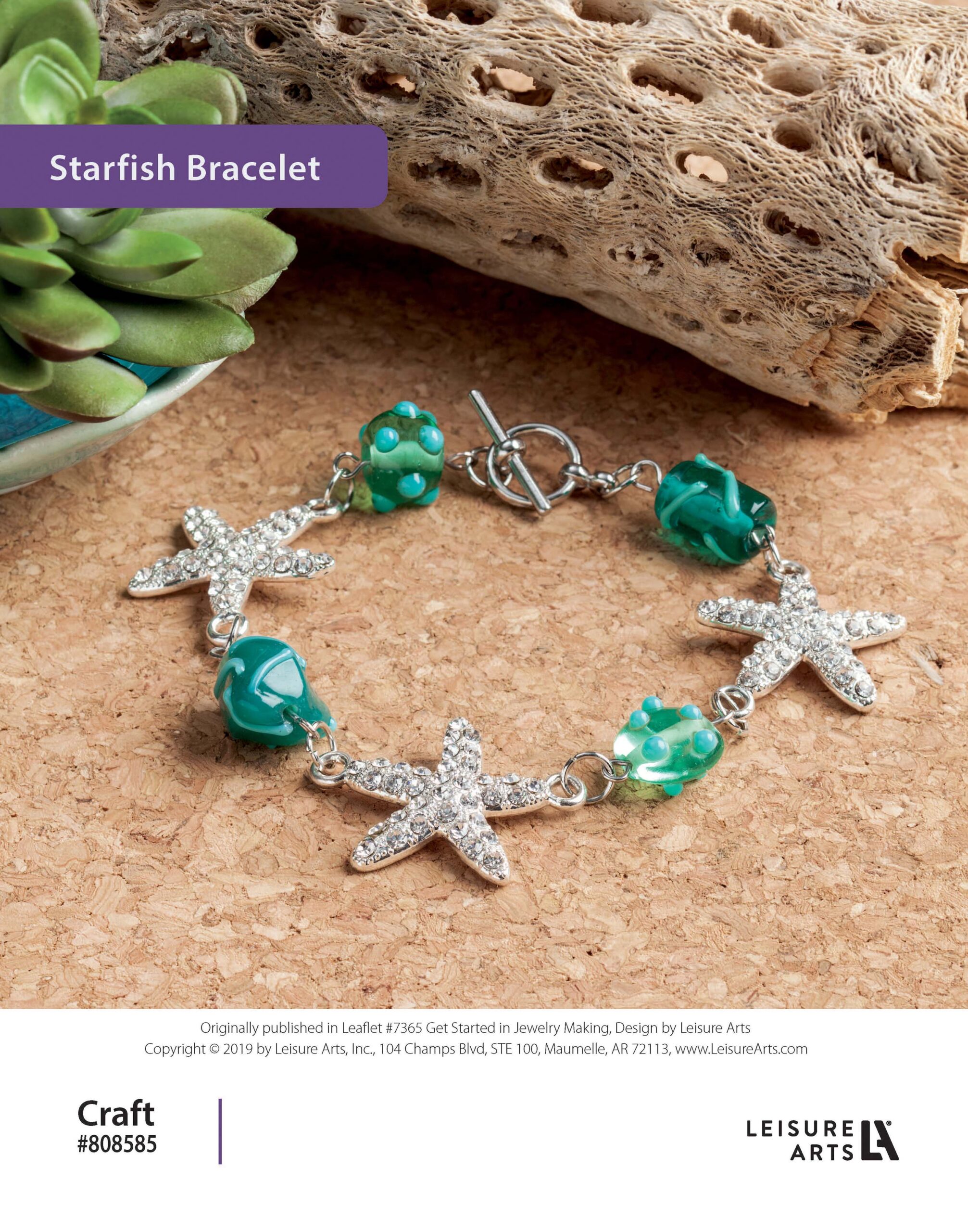 Leisure Arts Get Started In Jewelry Making Starfish Bracelet ePattern