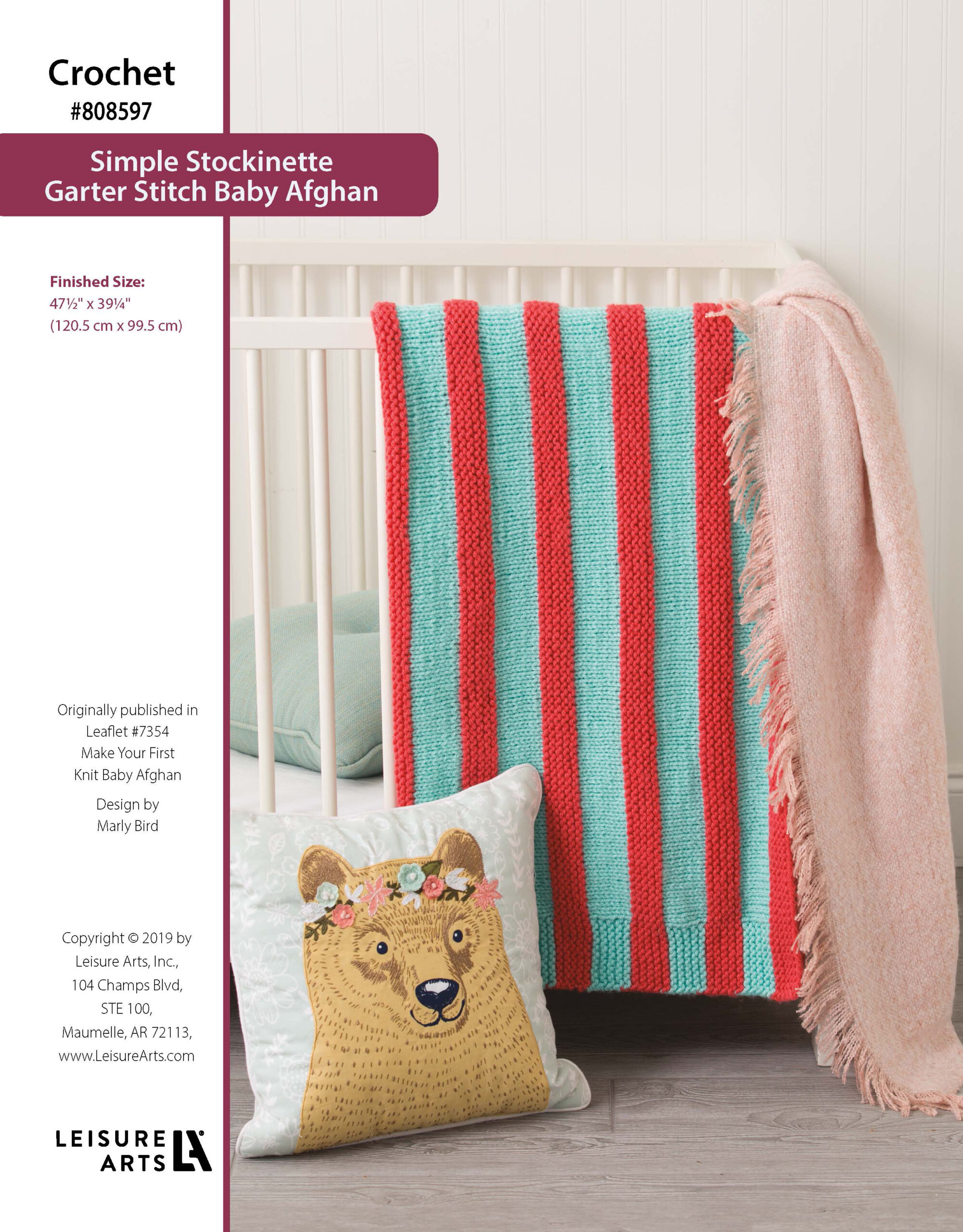 Leisure Arts ePattern Simple Stockinette Garter Stitch