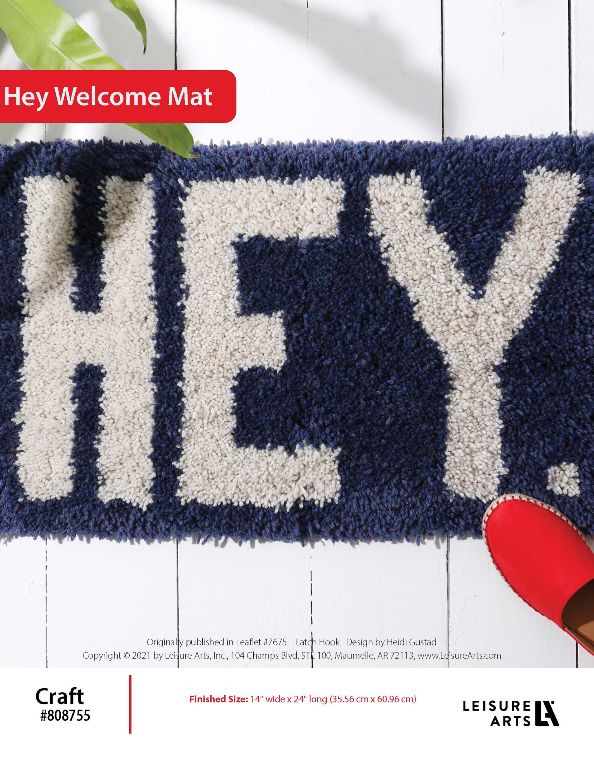 Leisure Arts ePattern Hey Welcome Mat