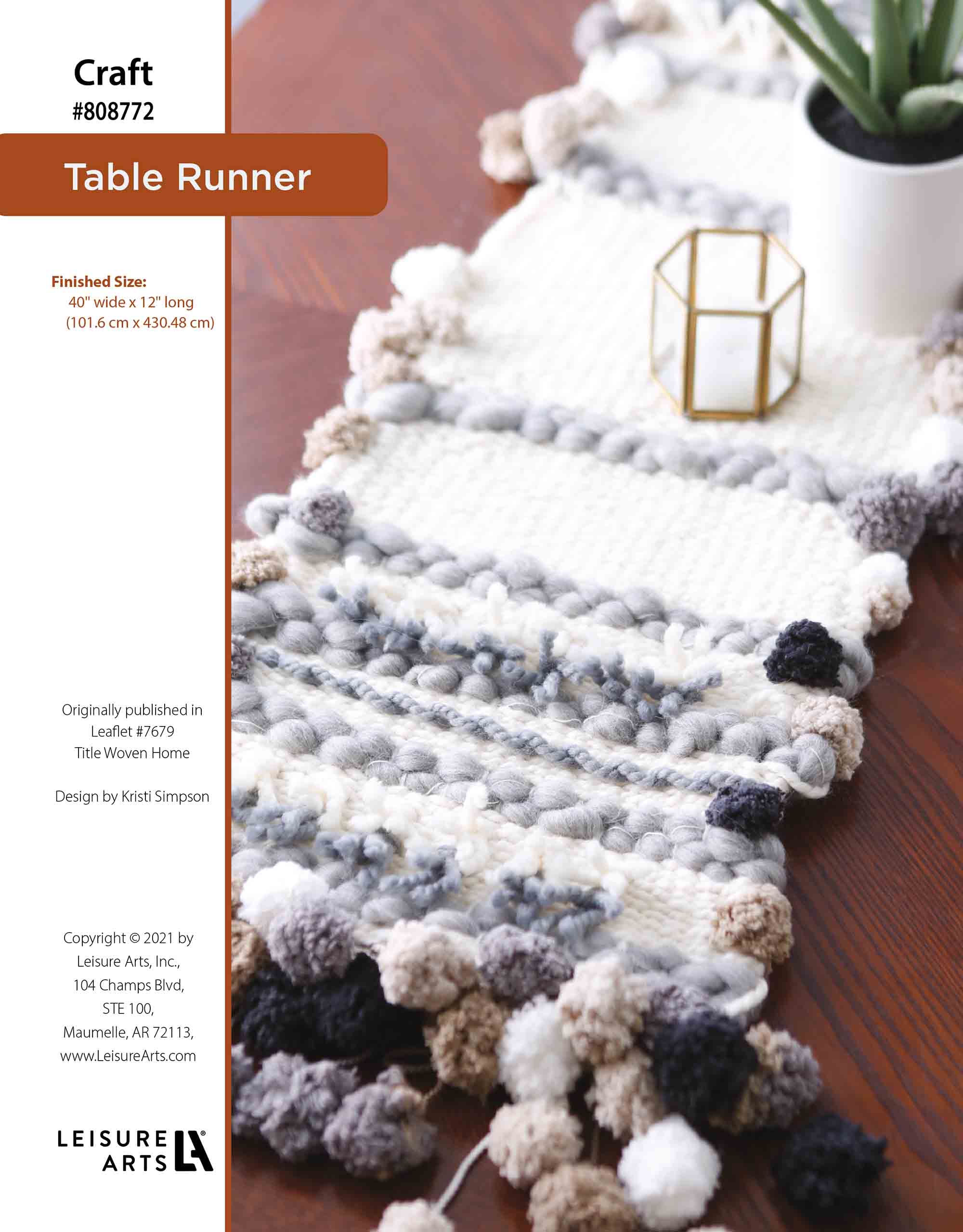 Leisure Arts Woven Table Runner ePattern