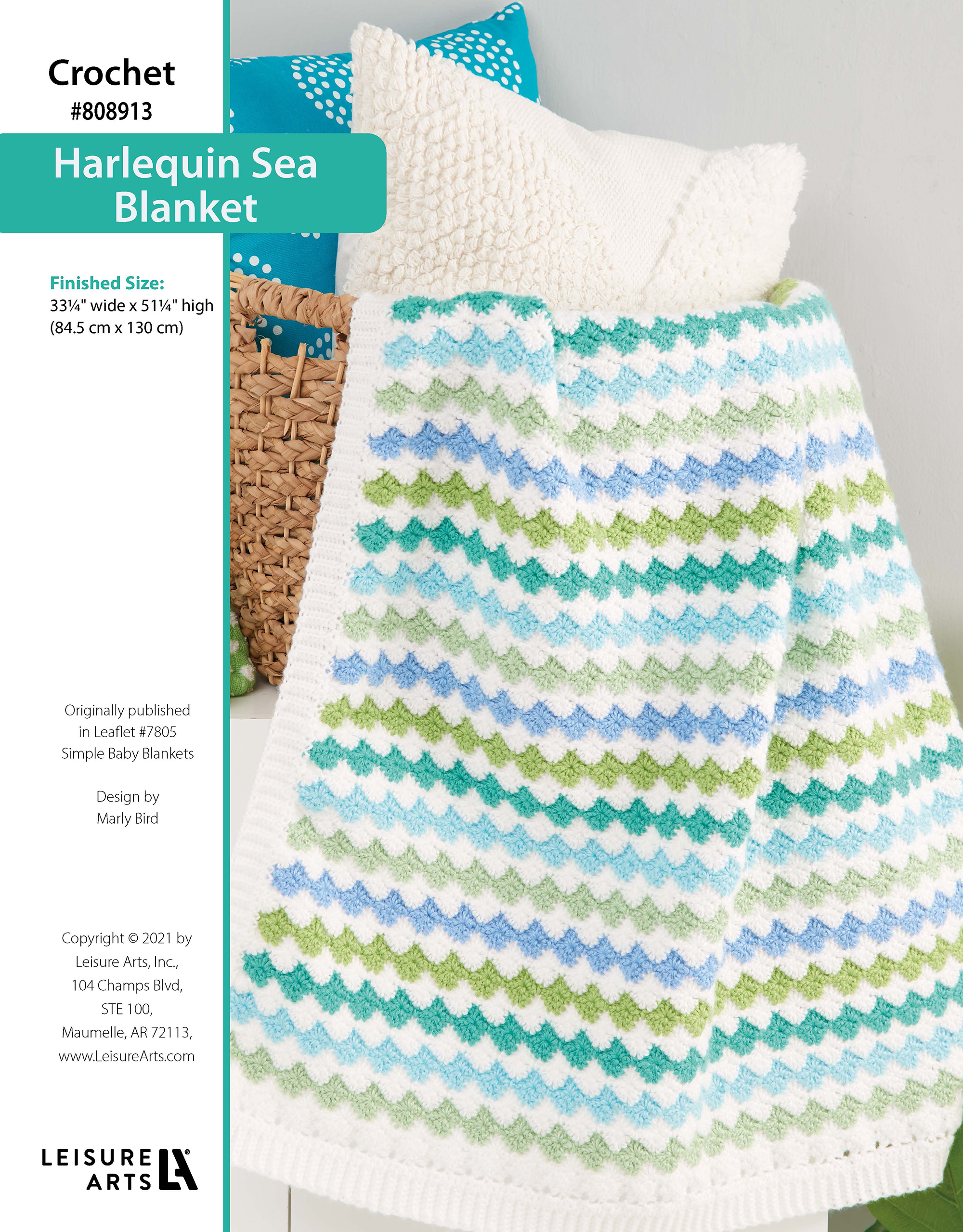 Leisure Arts ePattern Crochet Harlequin Sea