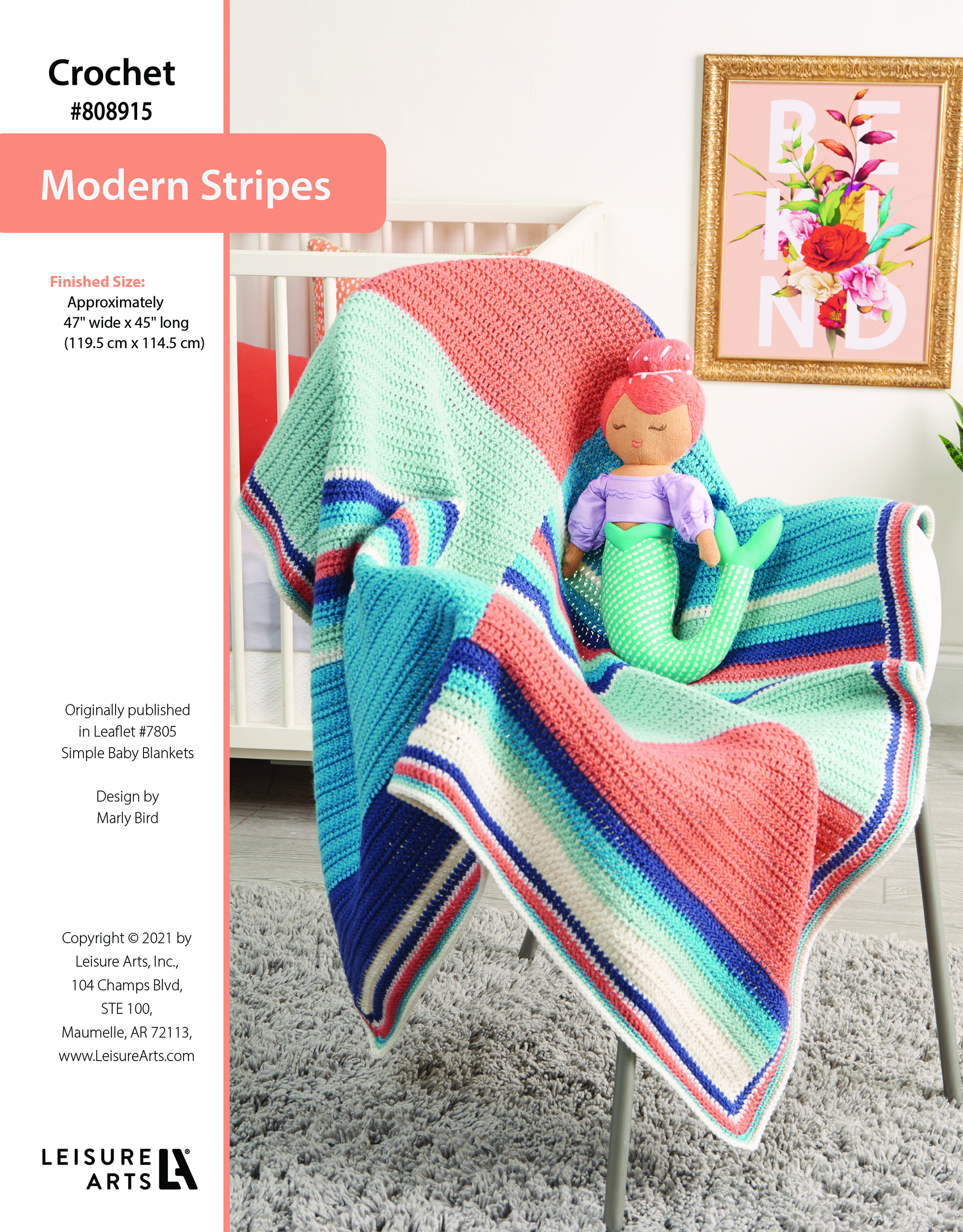 Leisure Arts ePattern Crochet Modern Stripes