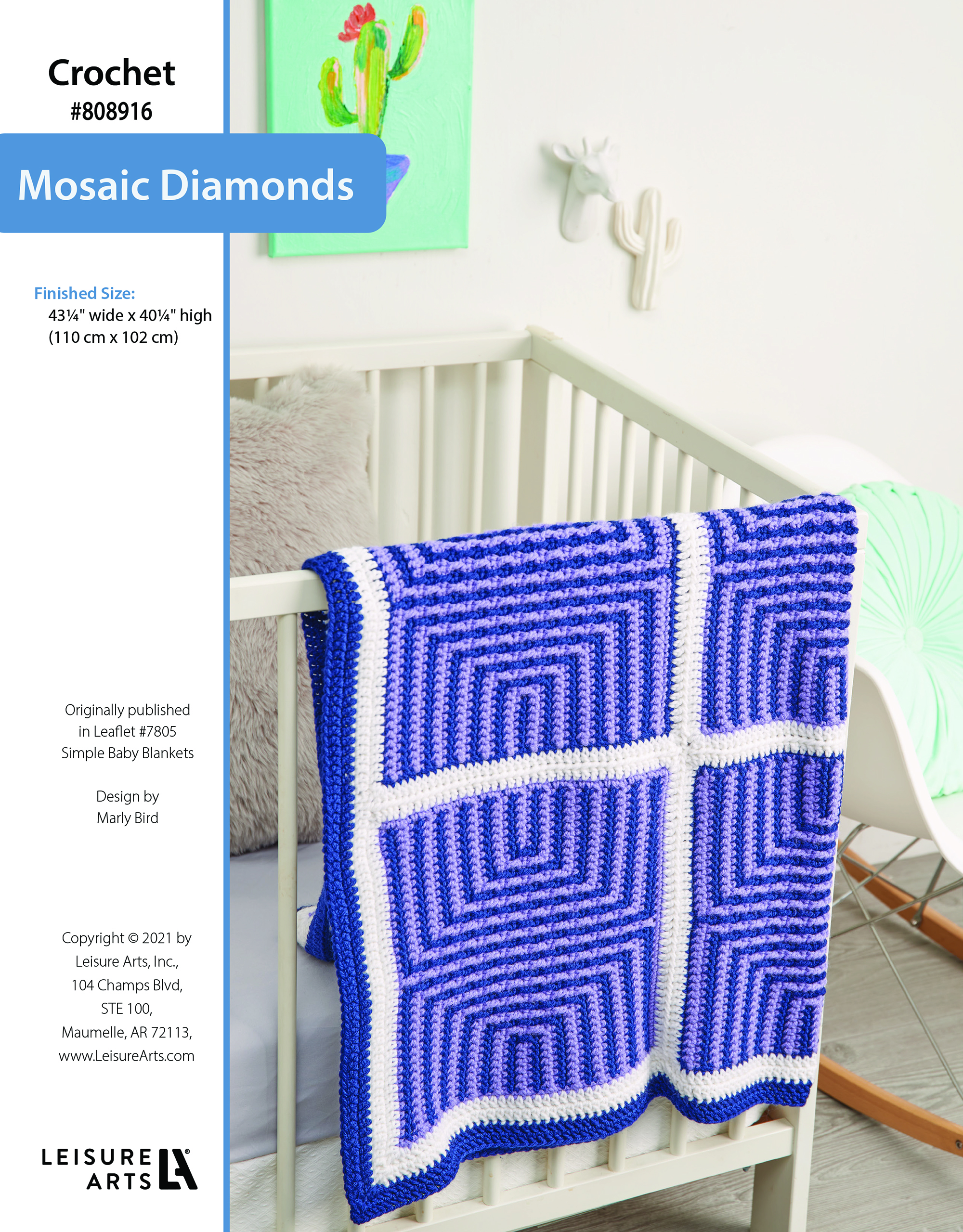 Leisure Arts ePattern Crochet Mosaic Diamonds