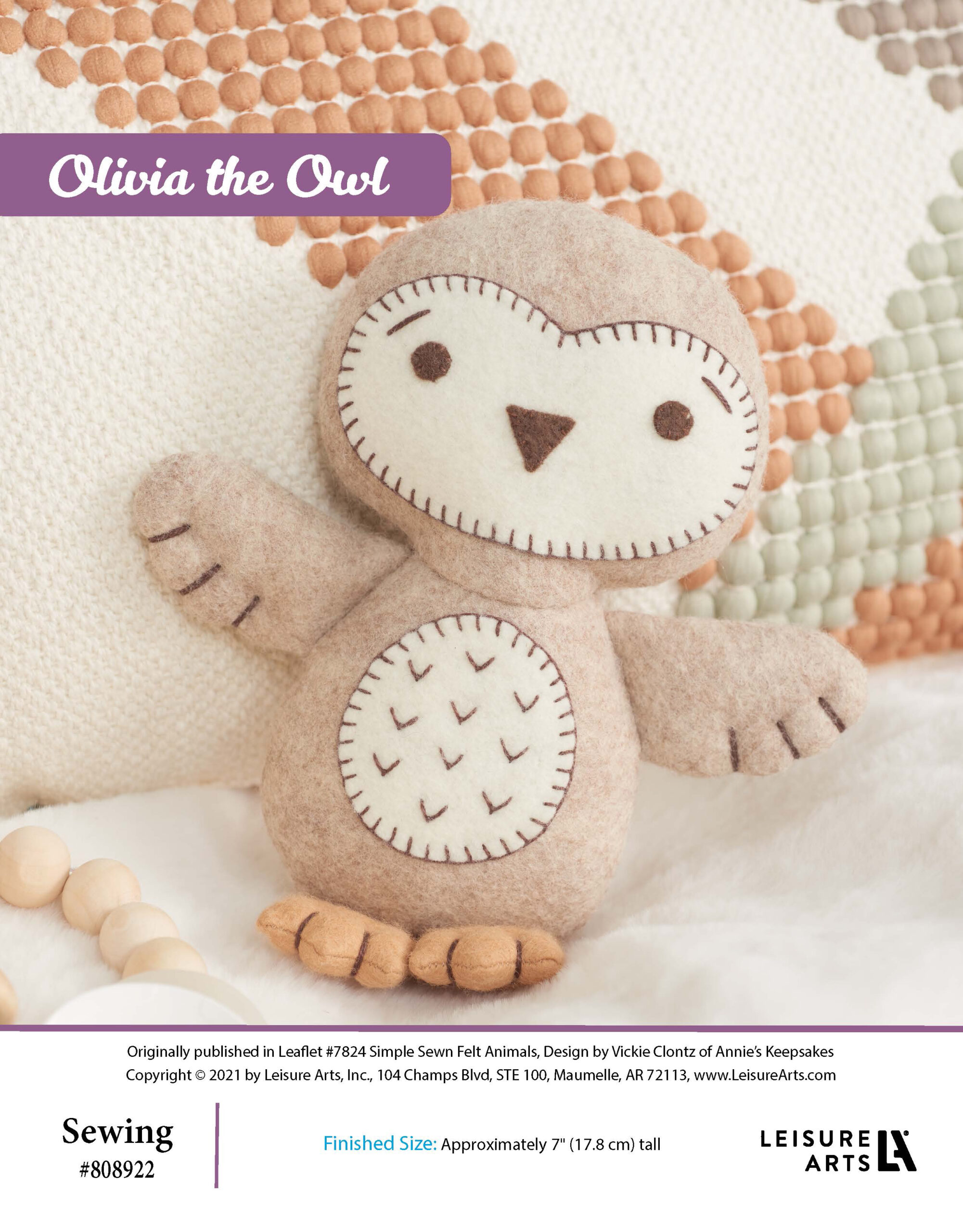 Leisure Arts ePattern Olivia the Owl