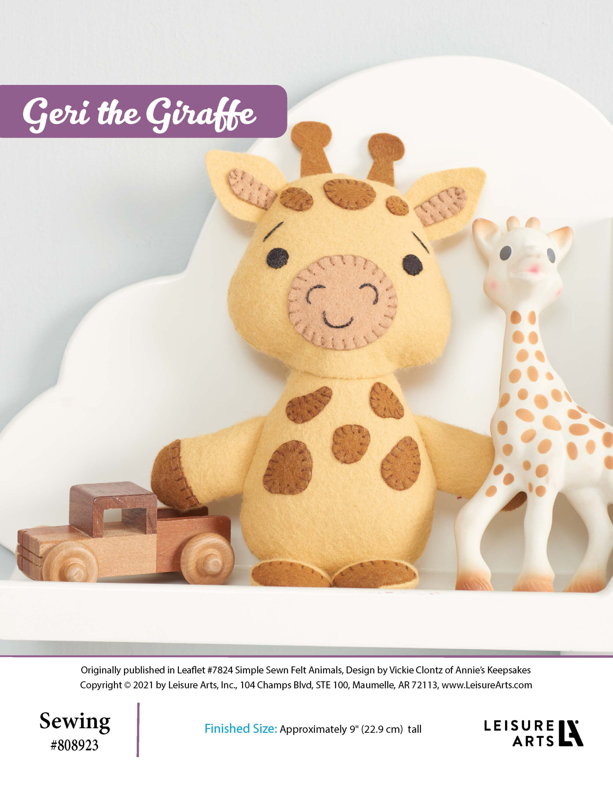 Leisure Arts ePattern Geri the Giraffe
