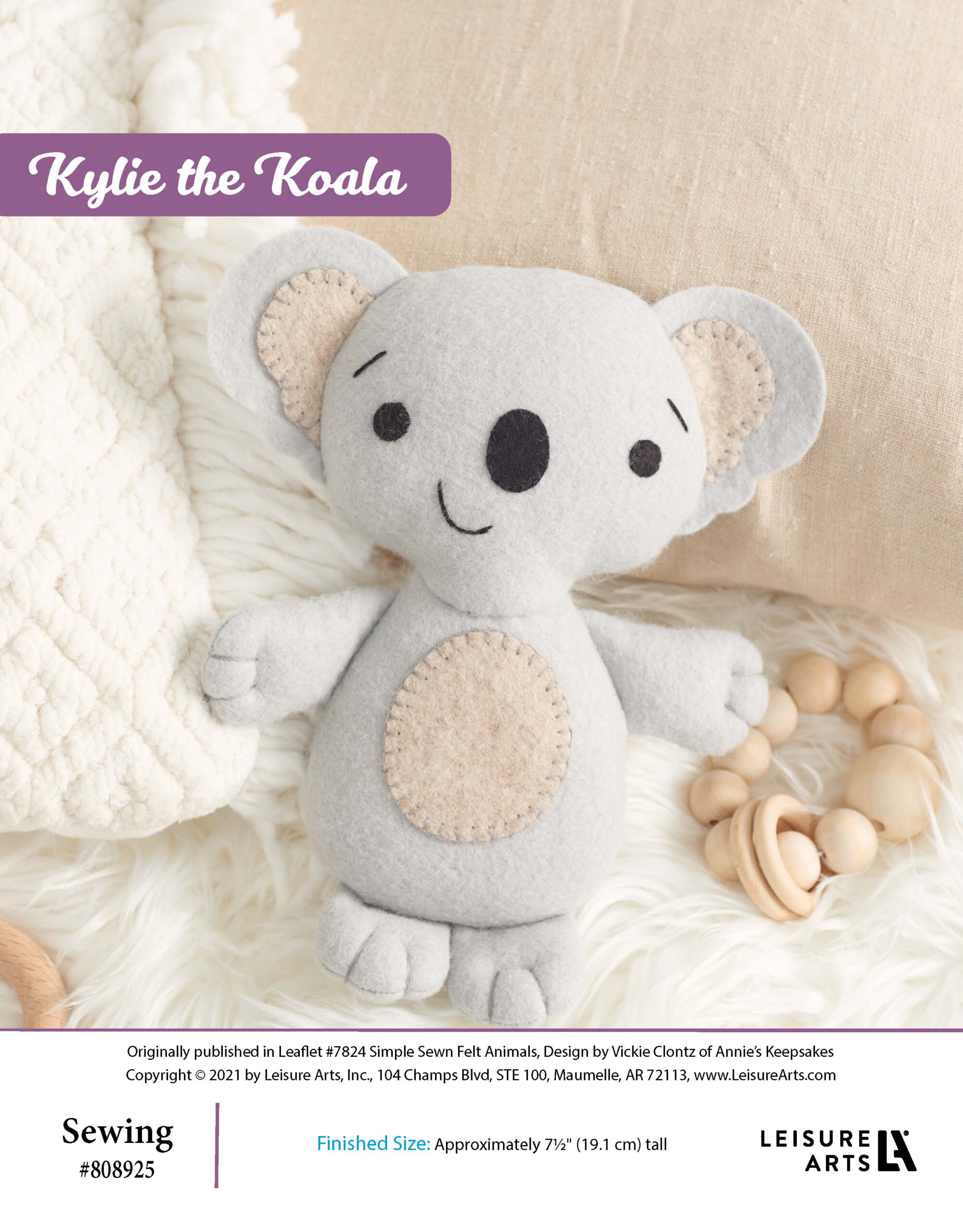 Leisure Arts ePattern Kylie the Koala