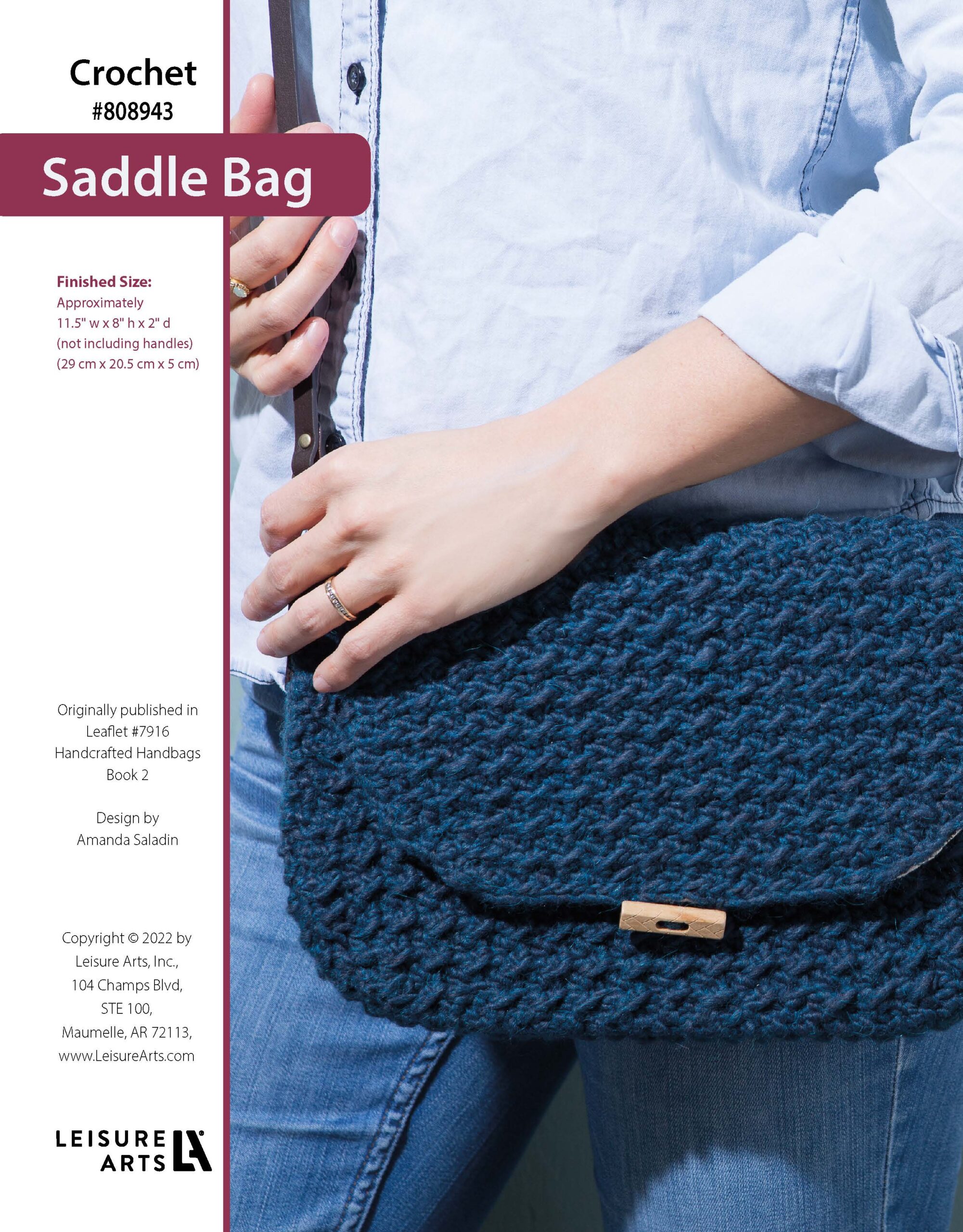 Leisure Arts Saddle Bag ePattern