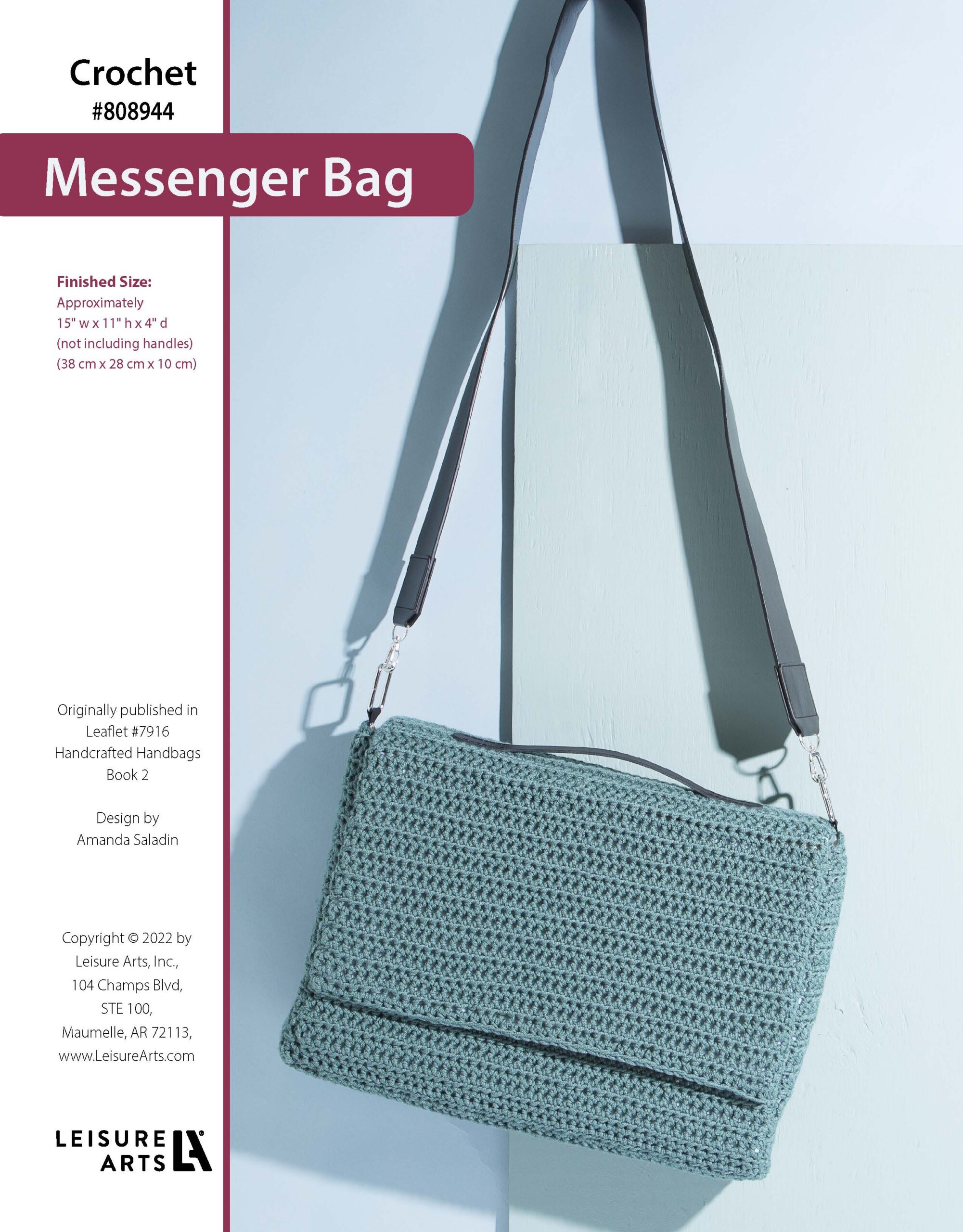 Leisure Arts Messenger Bag ePattern