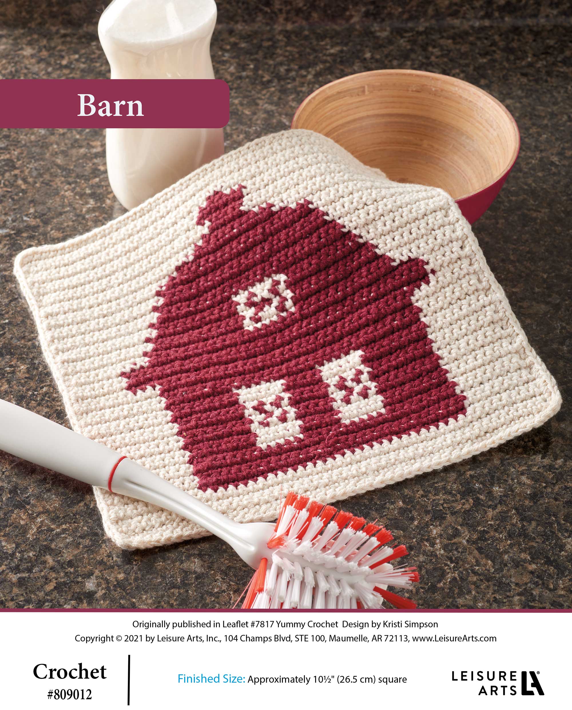 Leisure Arts Yummy Crochet Barn ePattern