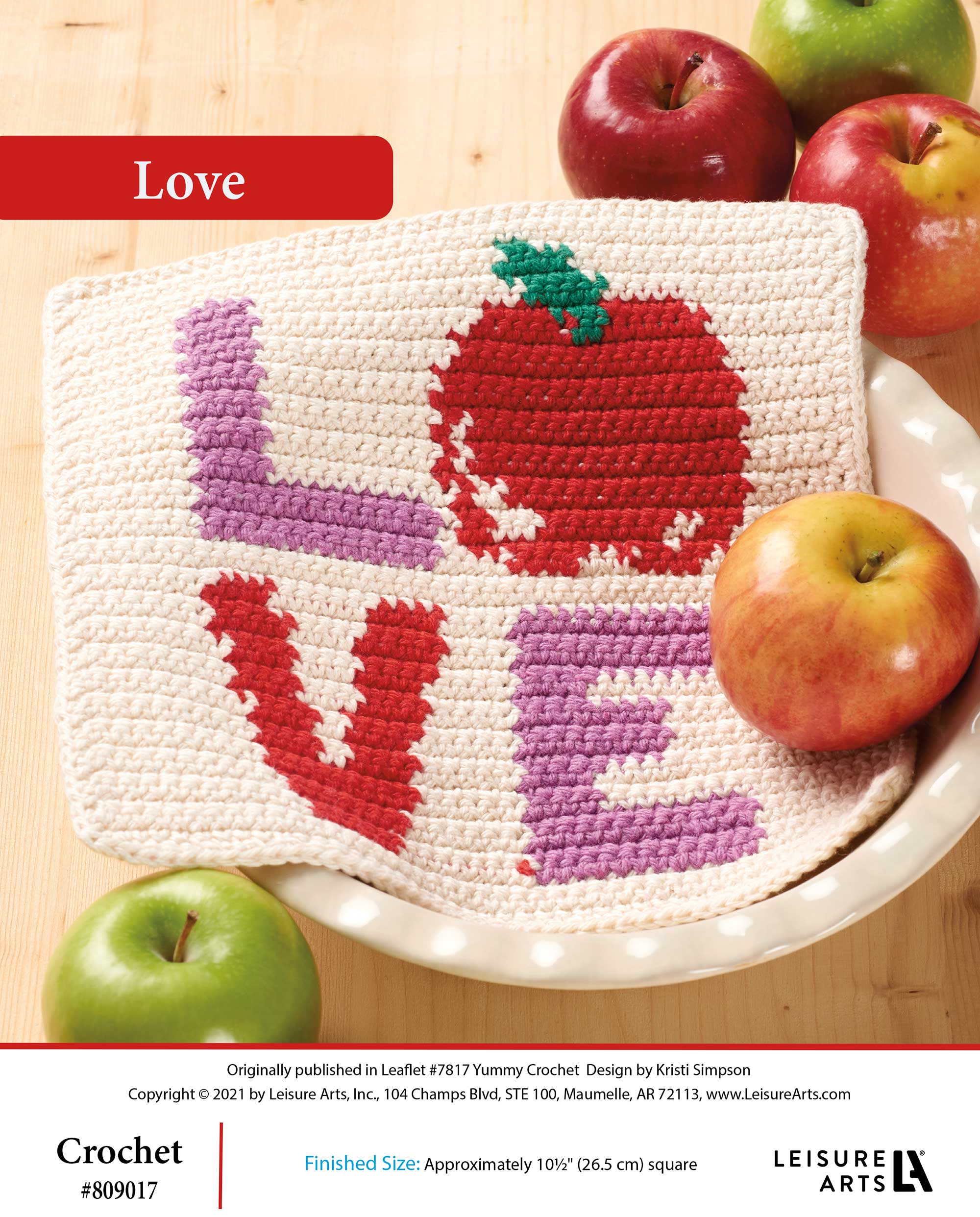 Leisure Arts Yummy Crochet Love ePattern