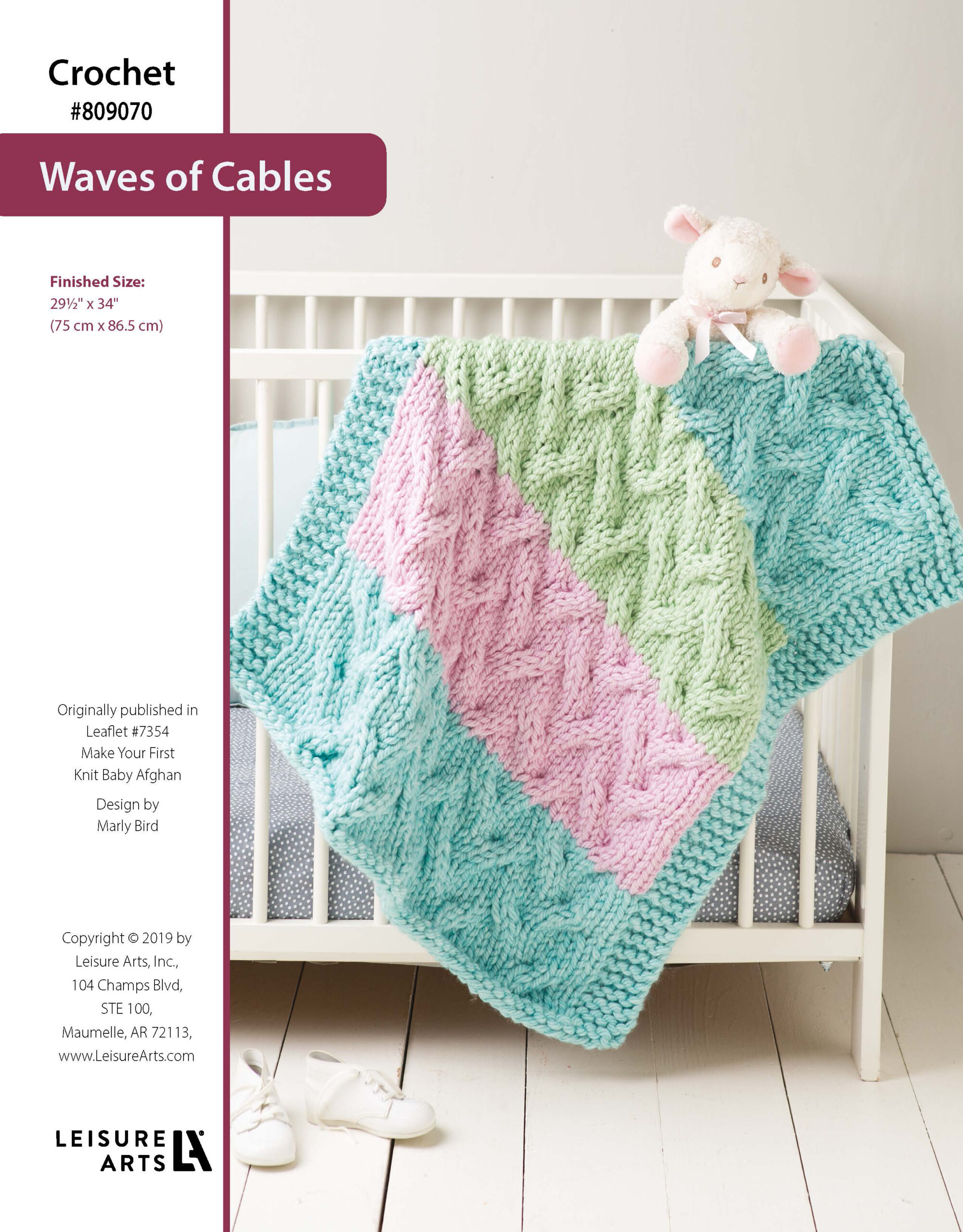 Leisure Arts ePattern Knit Waves of Cables