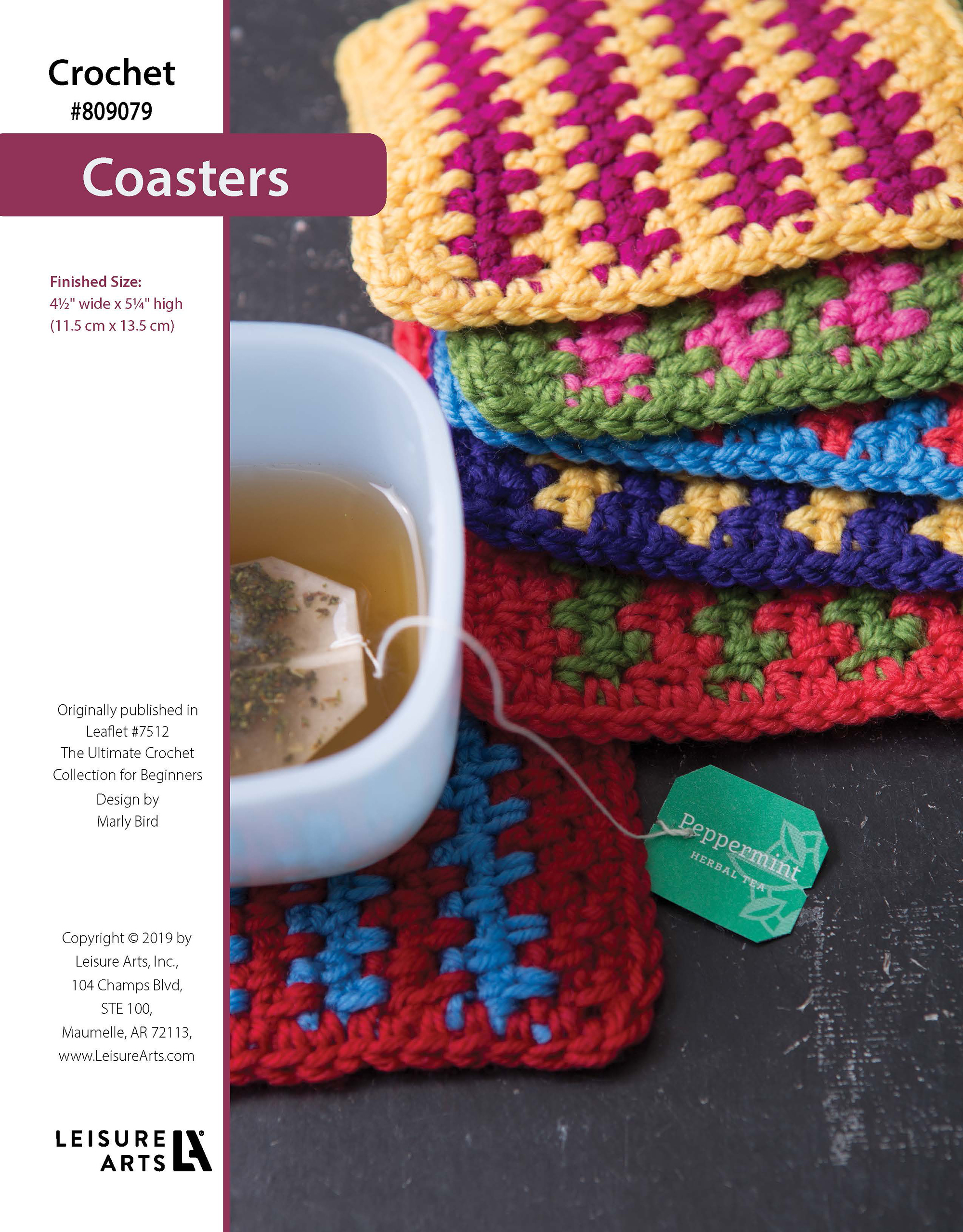Leisure Arts ePattern Crochet Coasters
