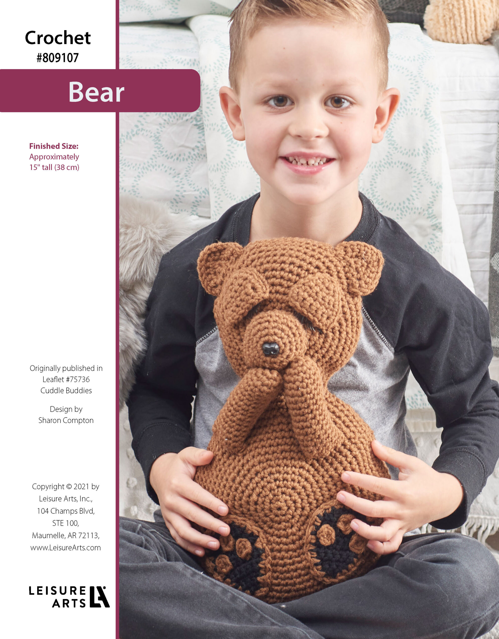 Leisure Arts Cuddle Buddies Bear Crochet ePattern
