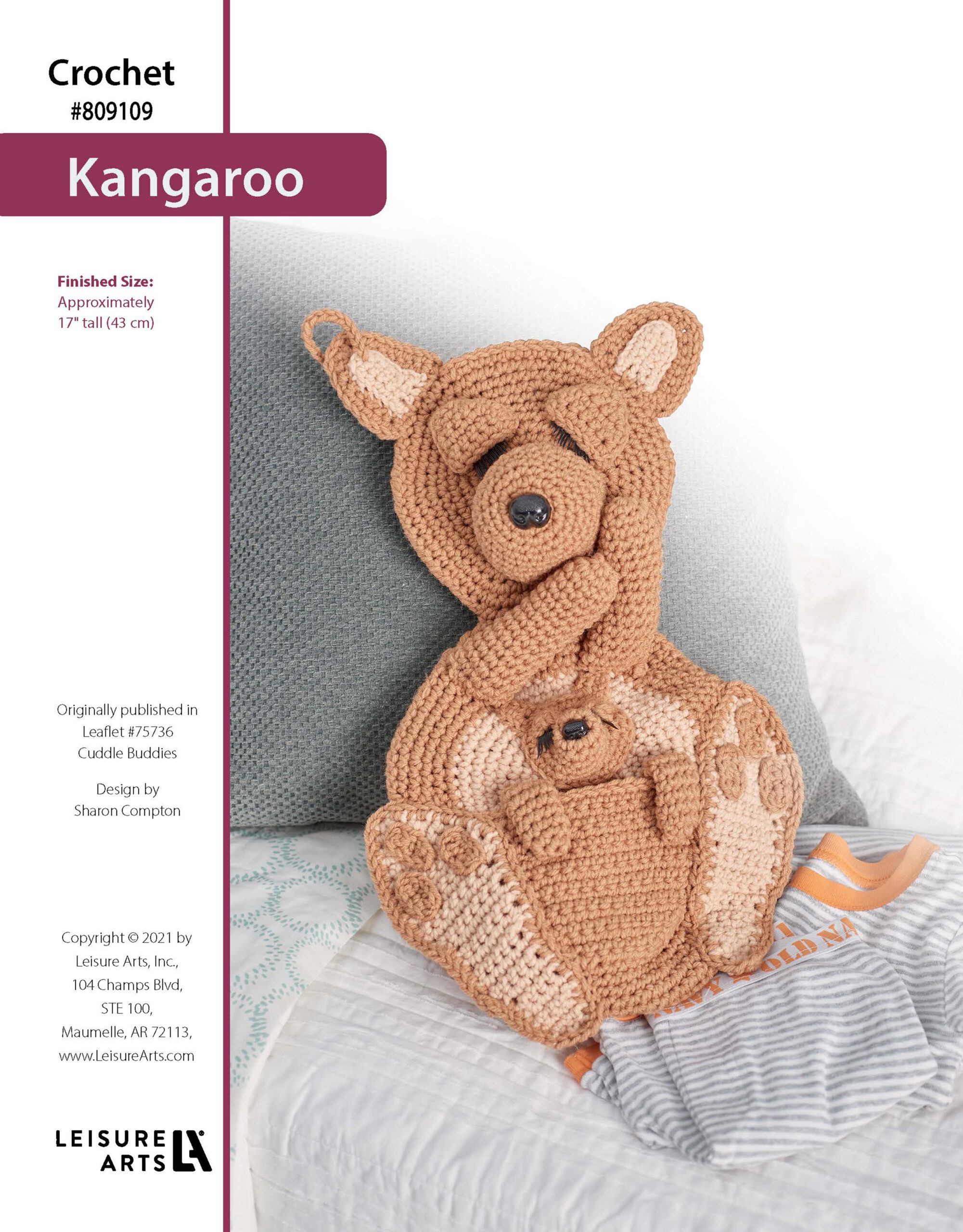 Leisure Arts Cuddle Buddies Kangaroo Crochet ePattern