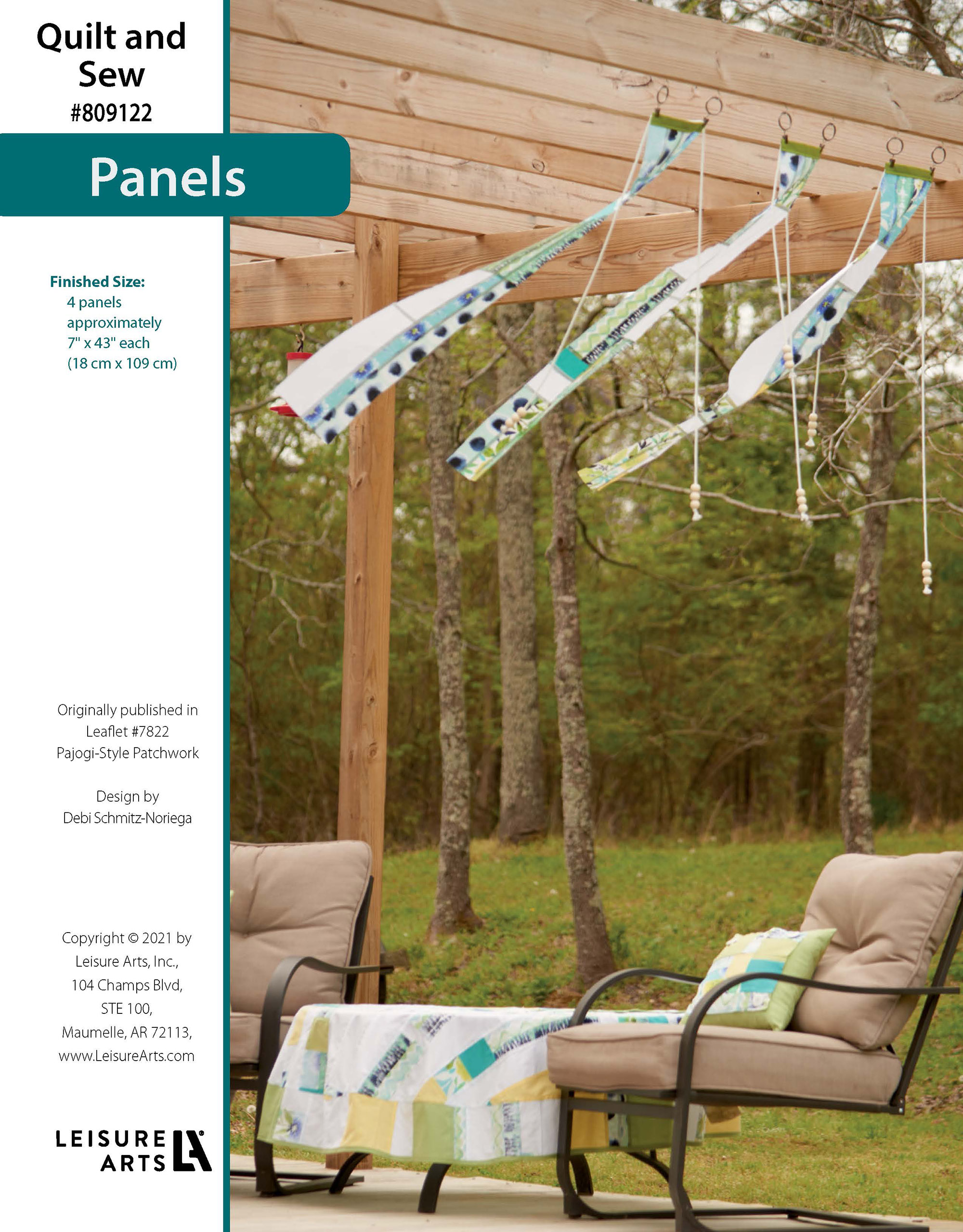 Leisure Arts Quilt And Sew PajogiStyle Patchwork Patio Panels ePattern