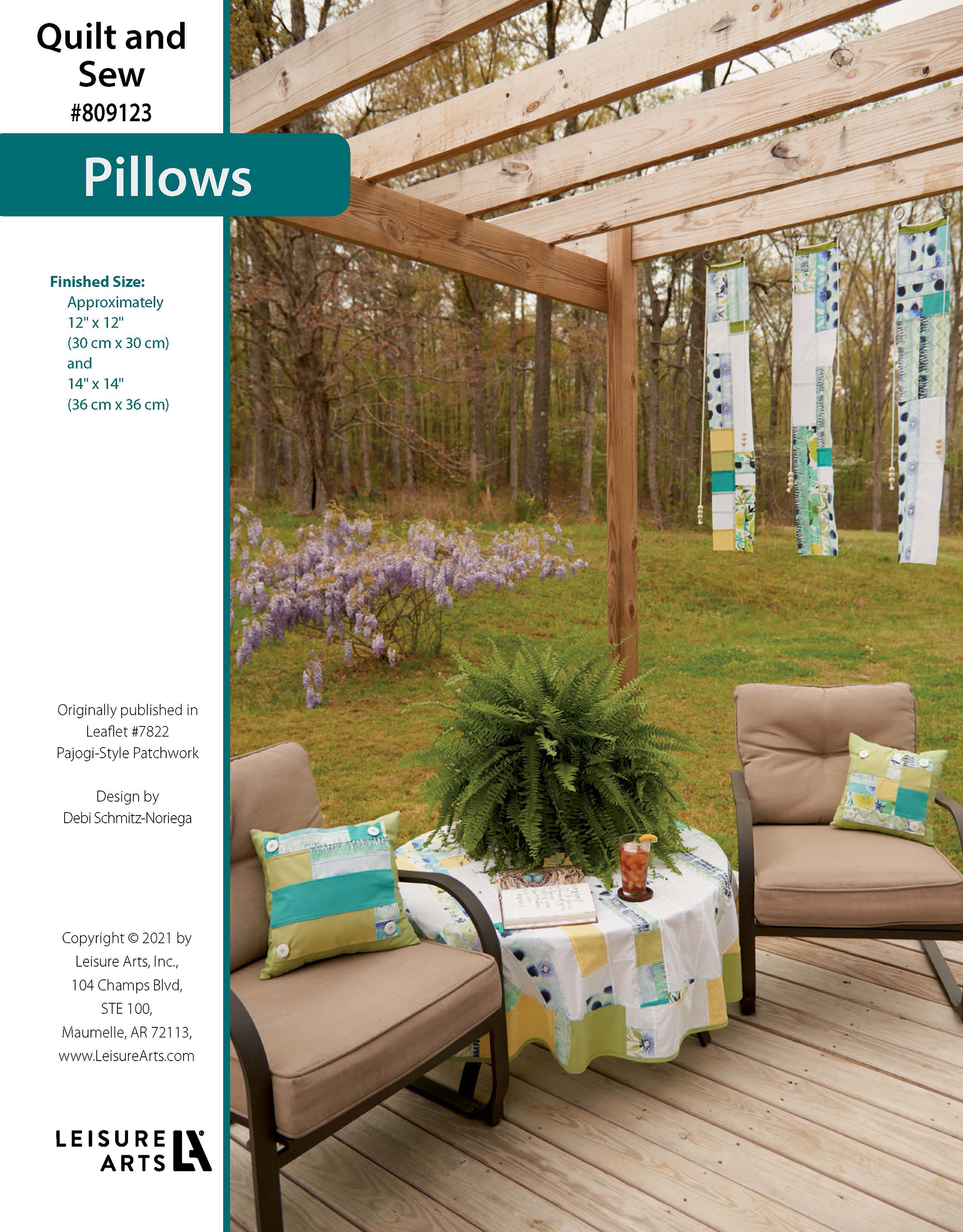 Leisure Arts Quilt And Sew PajogiStyle Patchwork Patio Pillows ePattern