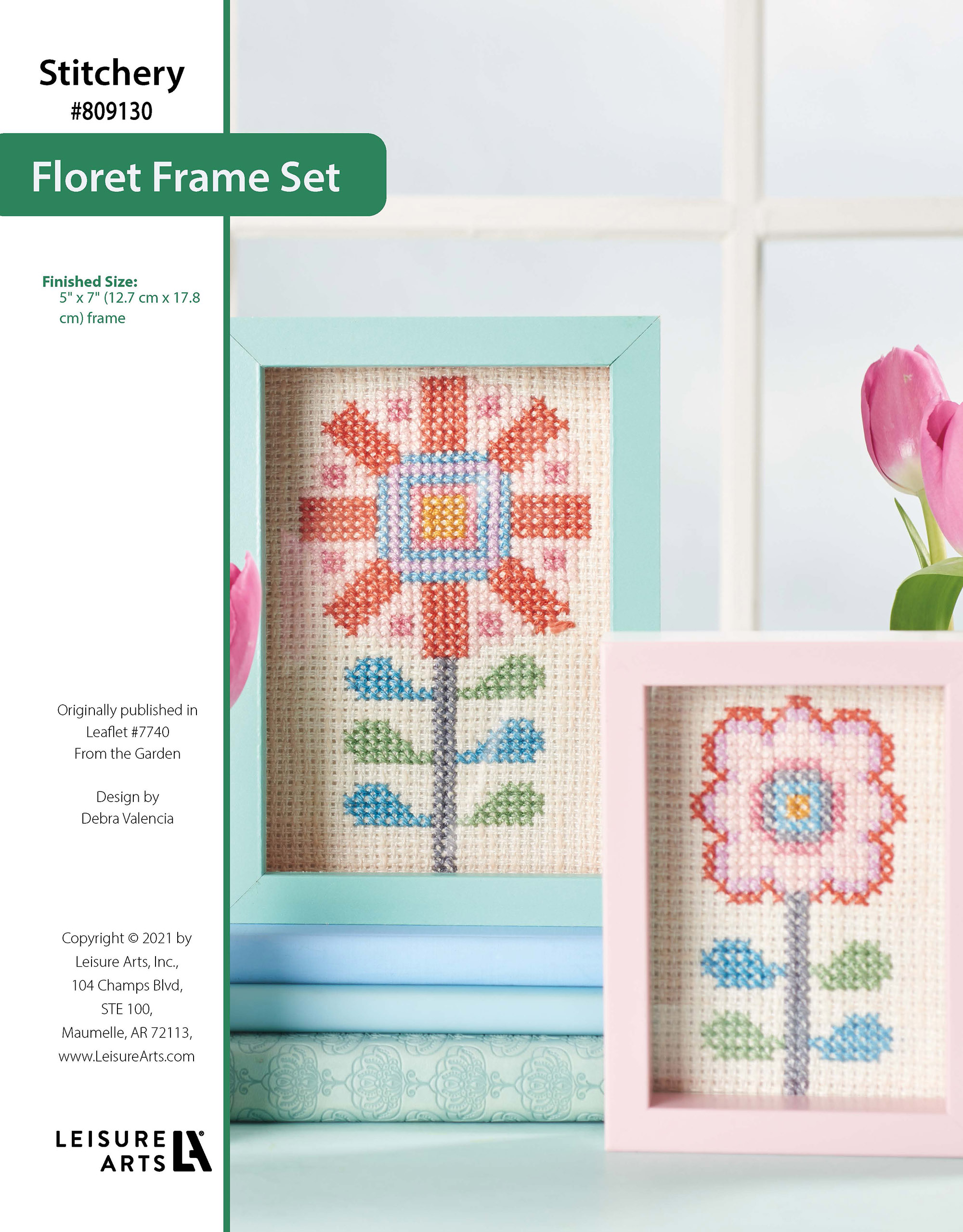 Leisure Arts From The Garden Floret Frame Set ePattern