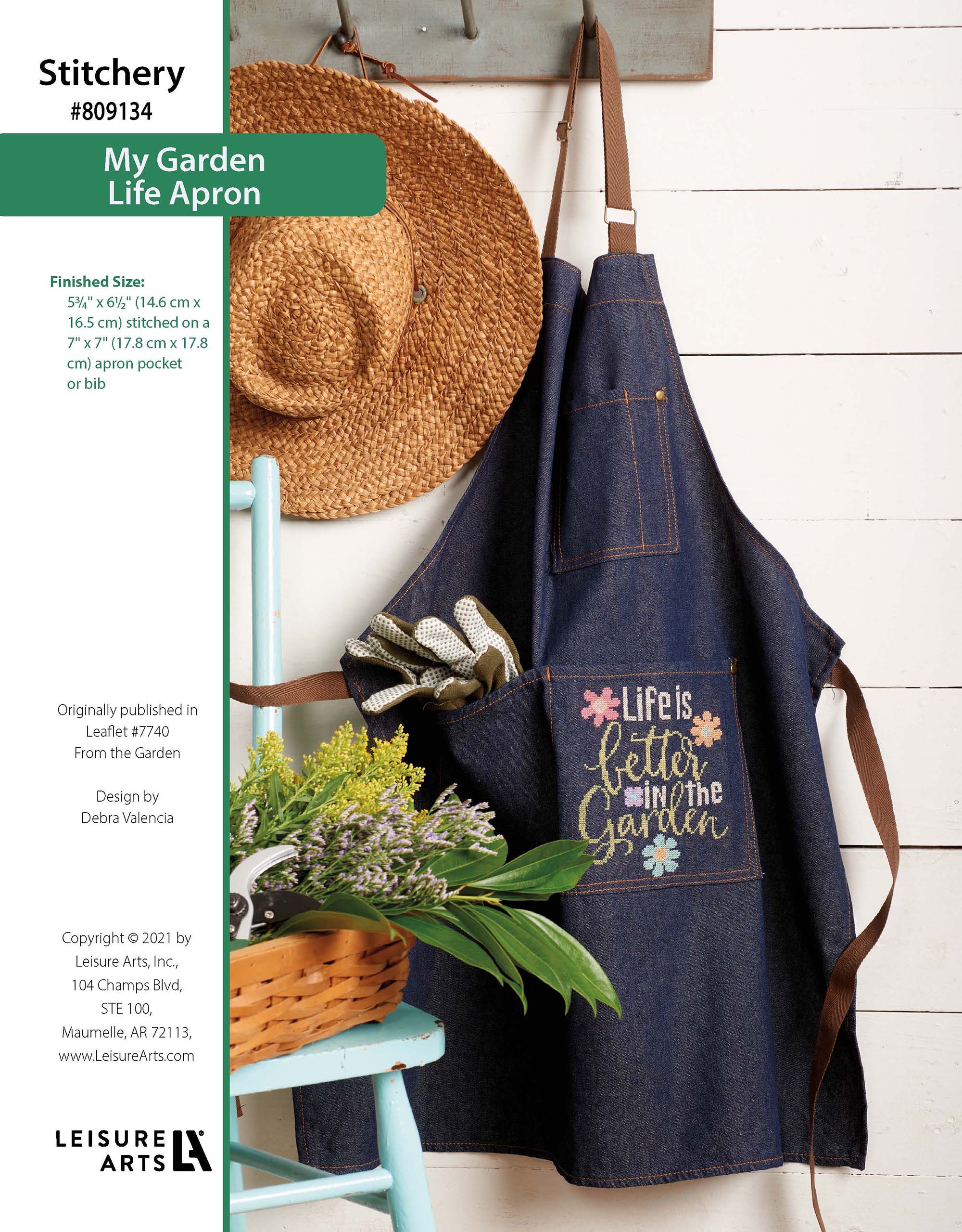 Leisure Arts From The Garden Life Apron ePattern