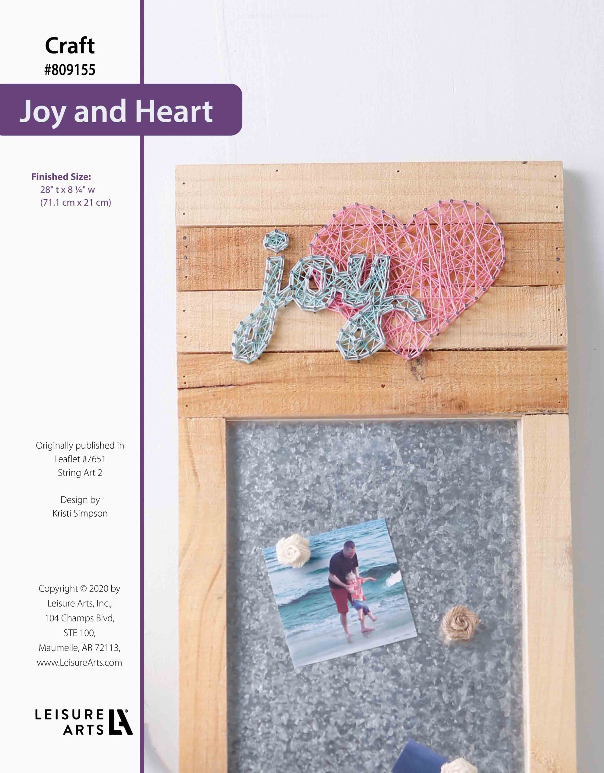 Leisure Arts String Art 2 Joy Heart ePattern