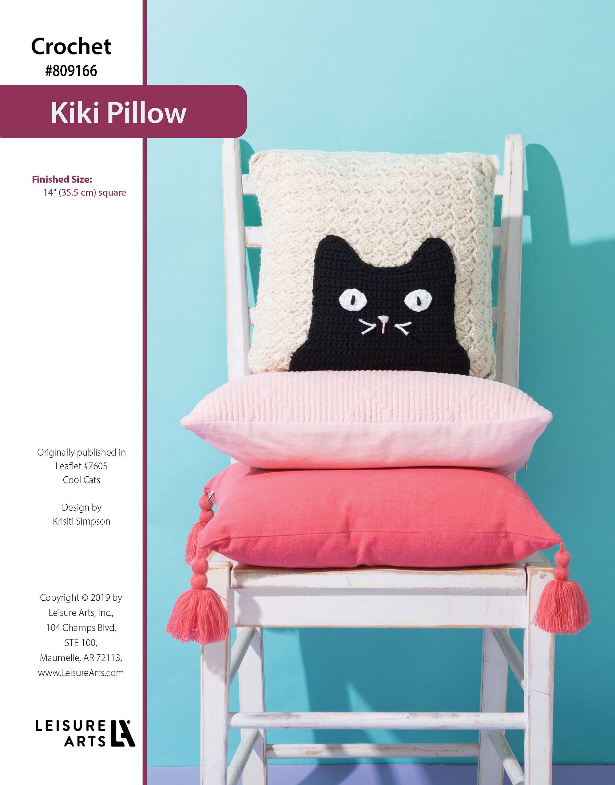 Leisure Arts ePattern Crochet Kiki Pillow