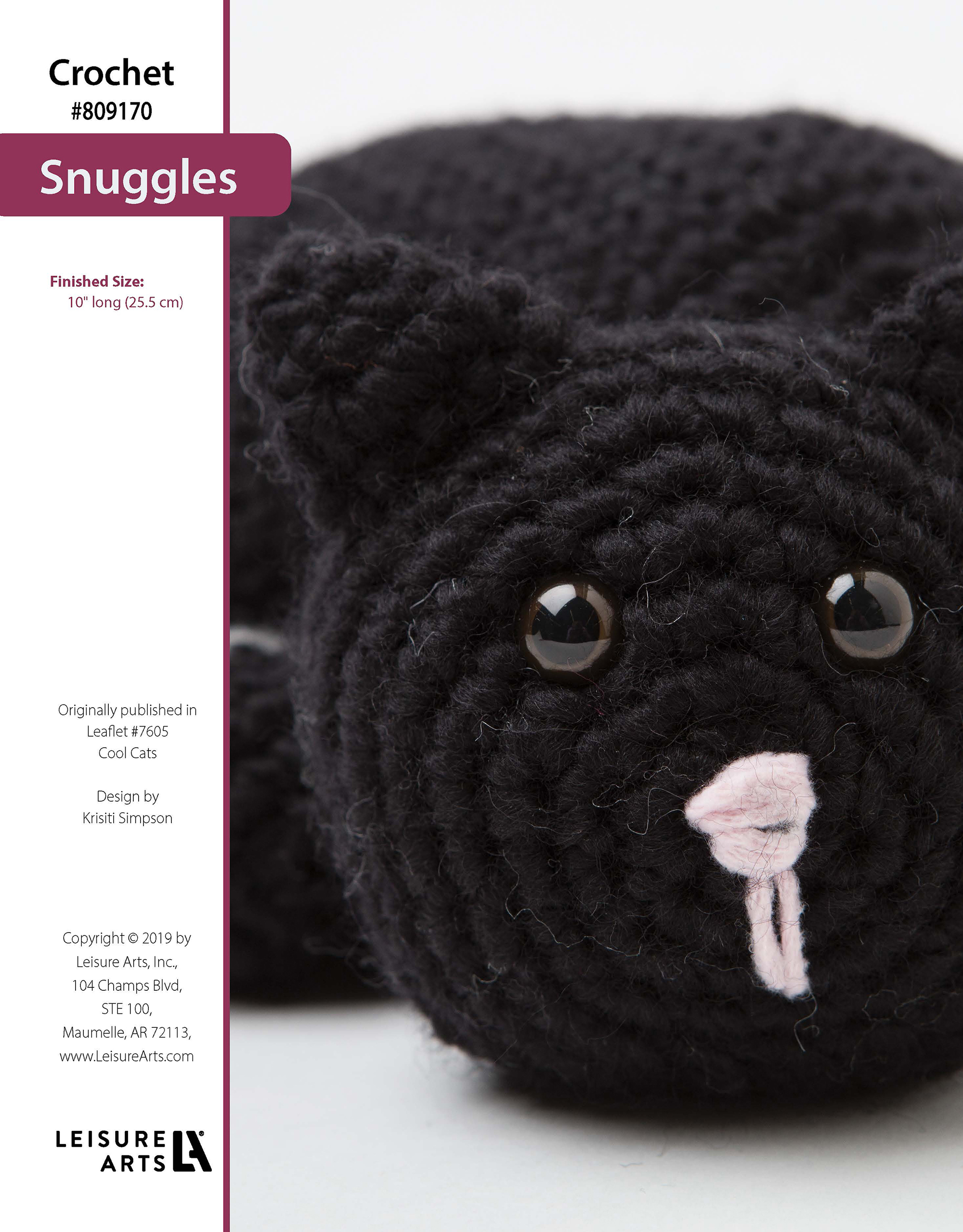 Leisure Arts ePattern Crochet Snuggles the Cat