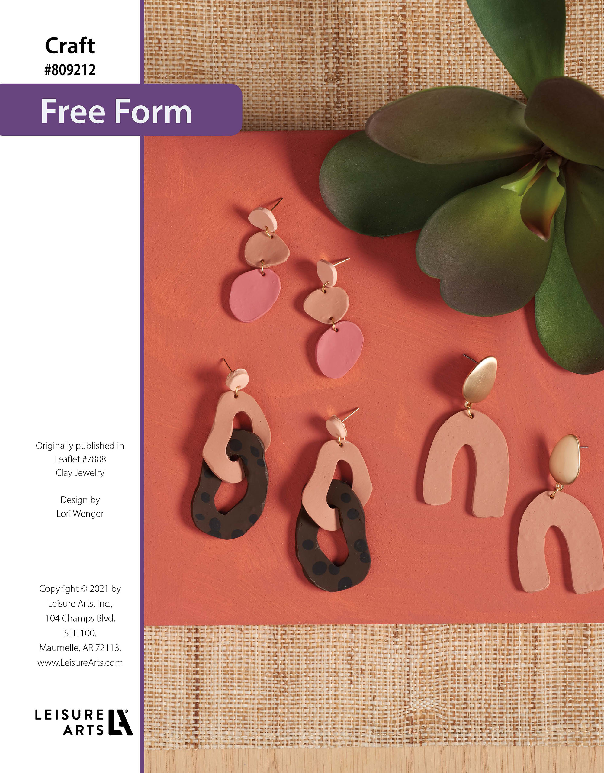 Leisure Arts Clay Jewelry Free Form ePattern
