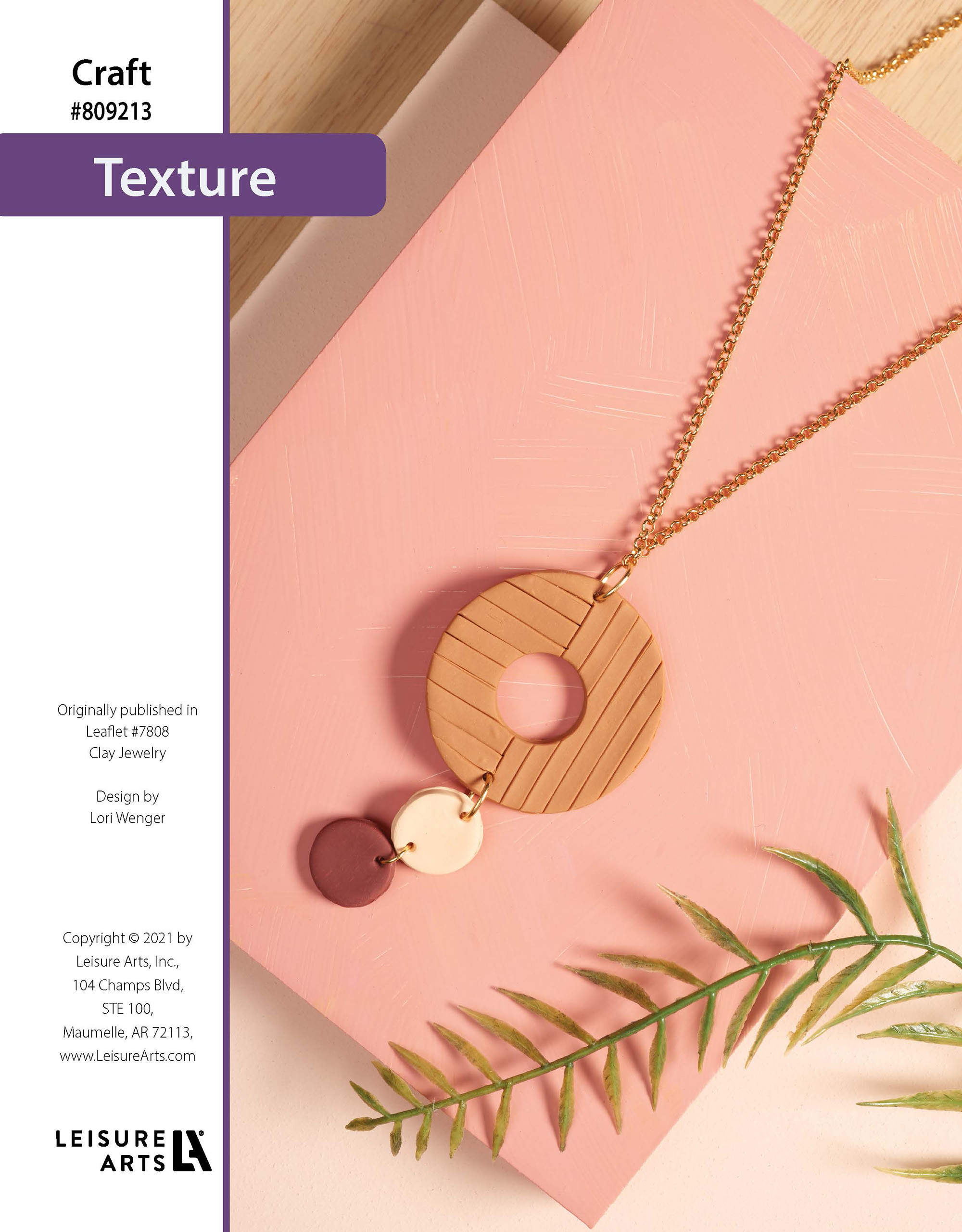 Leisure Arts Clay Jewelry Texture ePattern