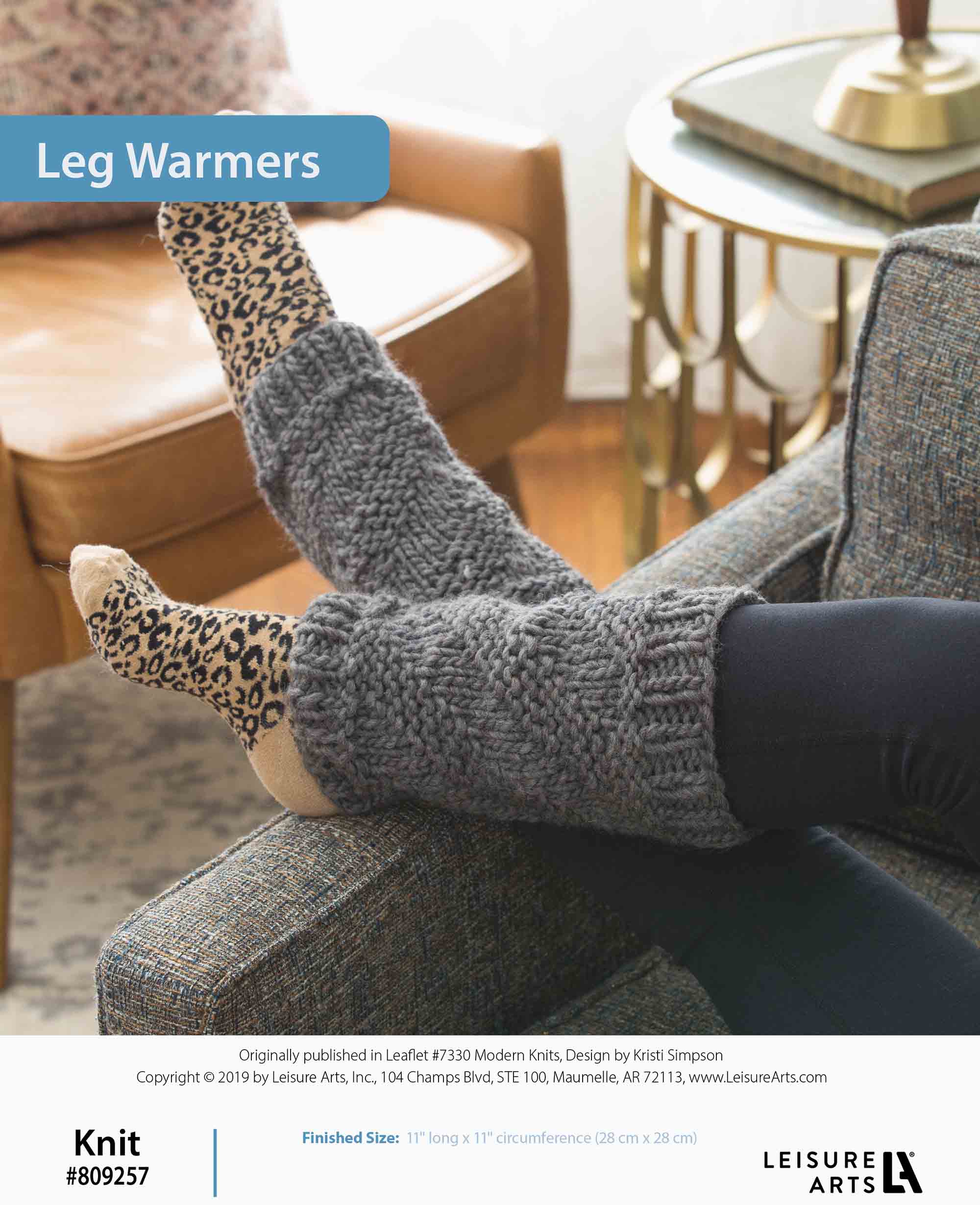 Leisure Arts Leg Warmers To Knit ePattern