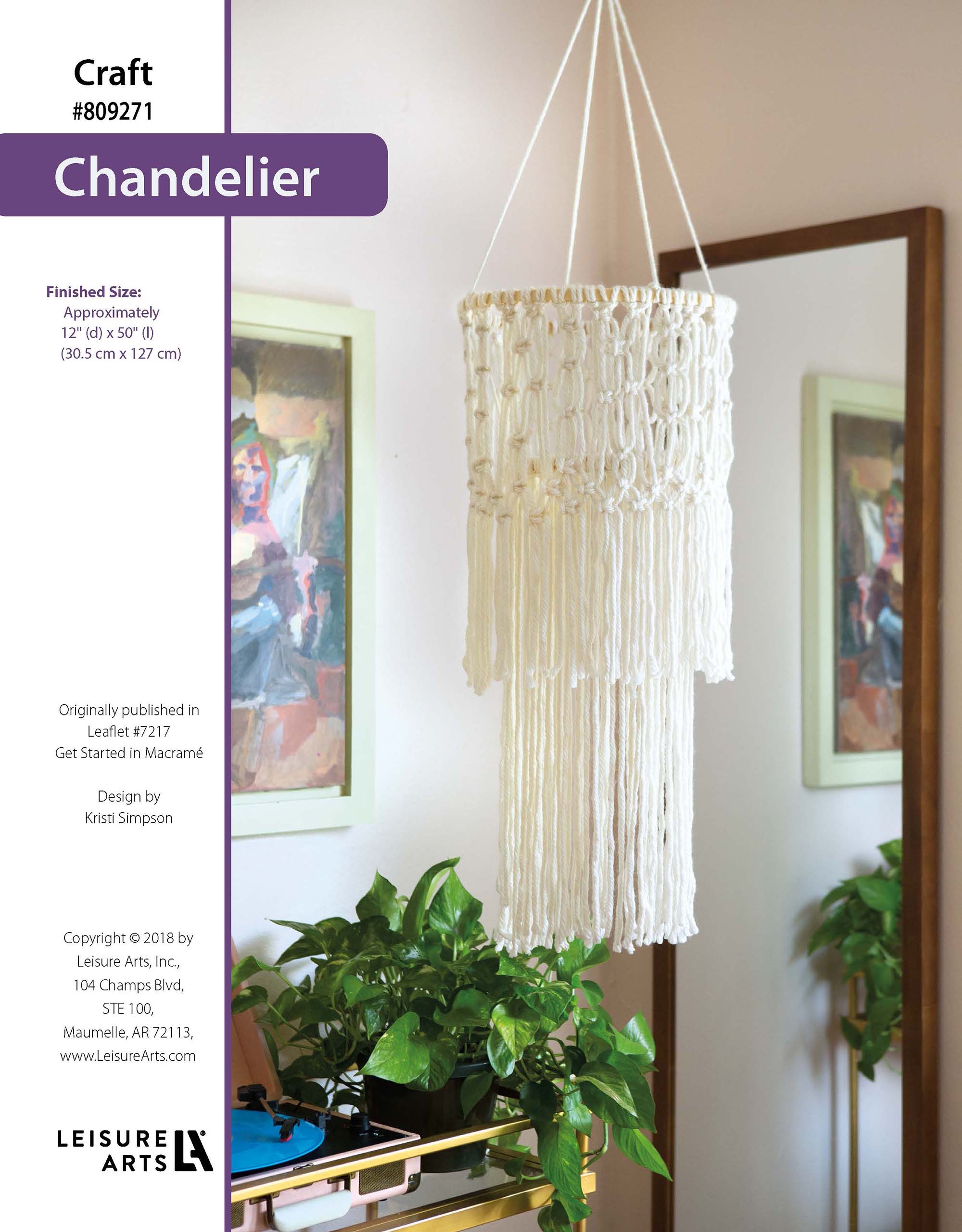 Leisure Arts Macrame Chandelier ePattern