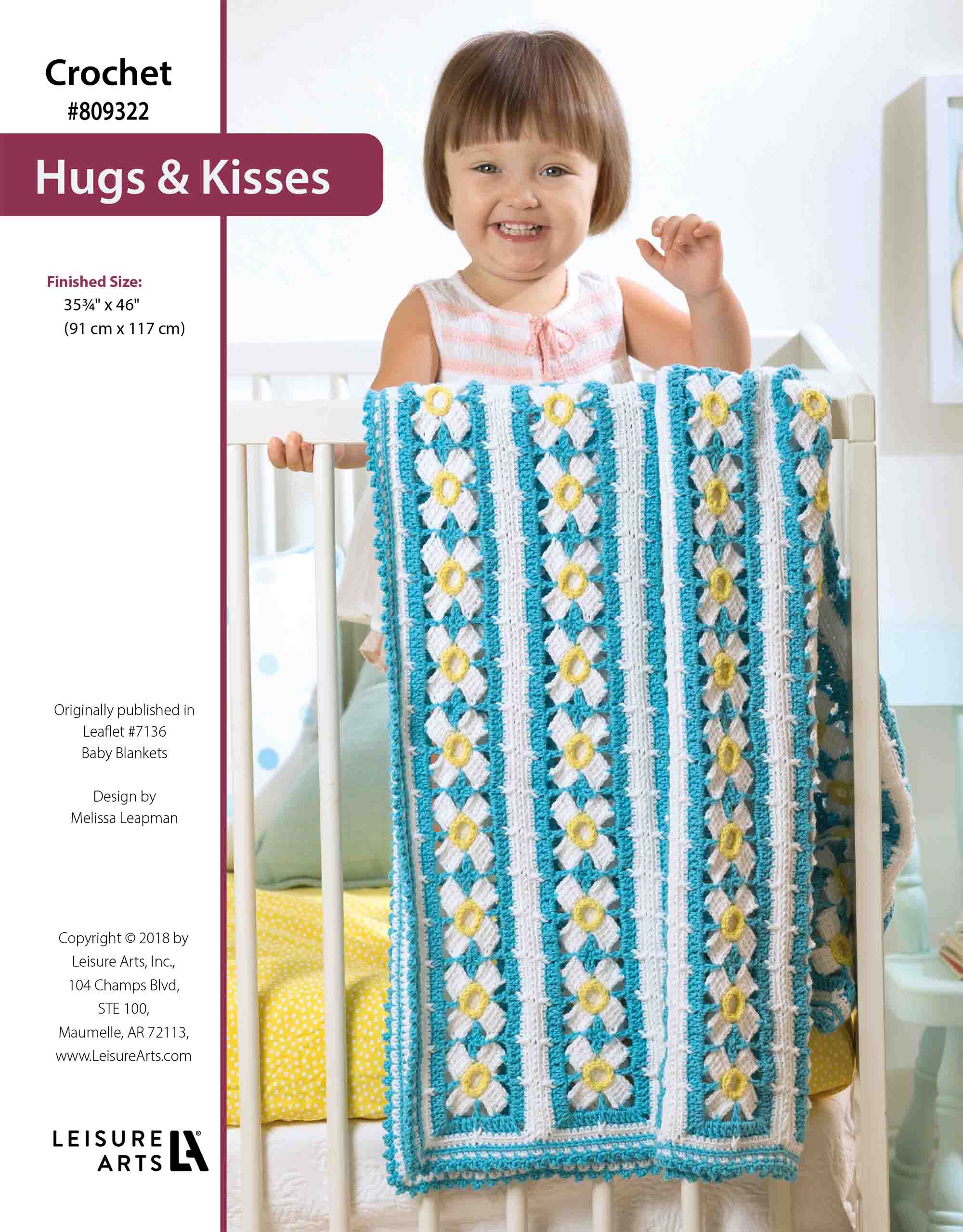 Leisure Arts Baby Blankets Hugs Kisses Crochet ePattern