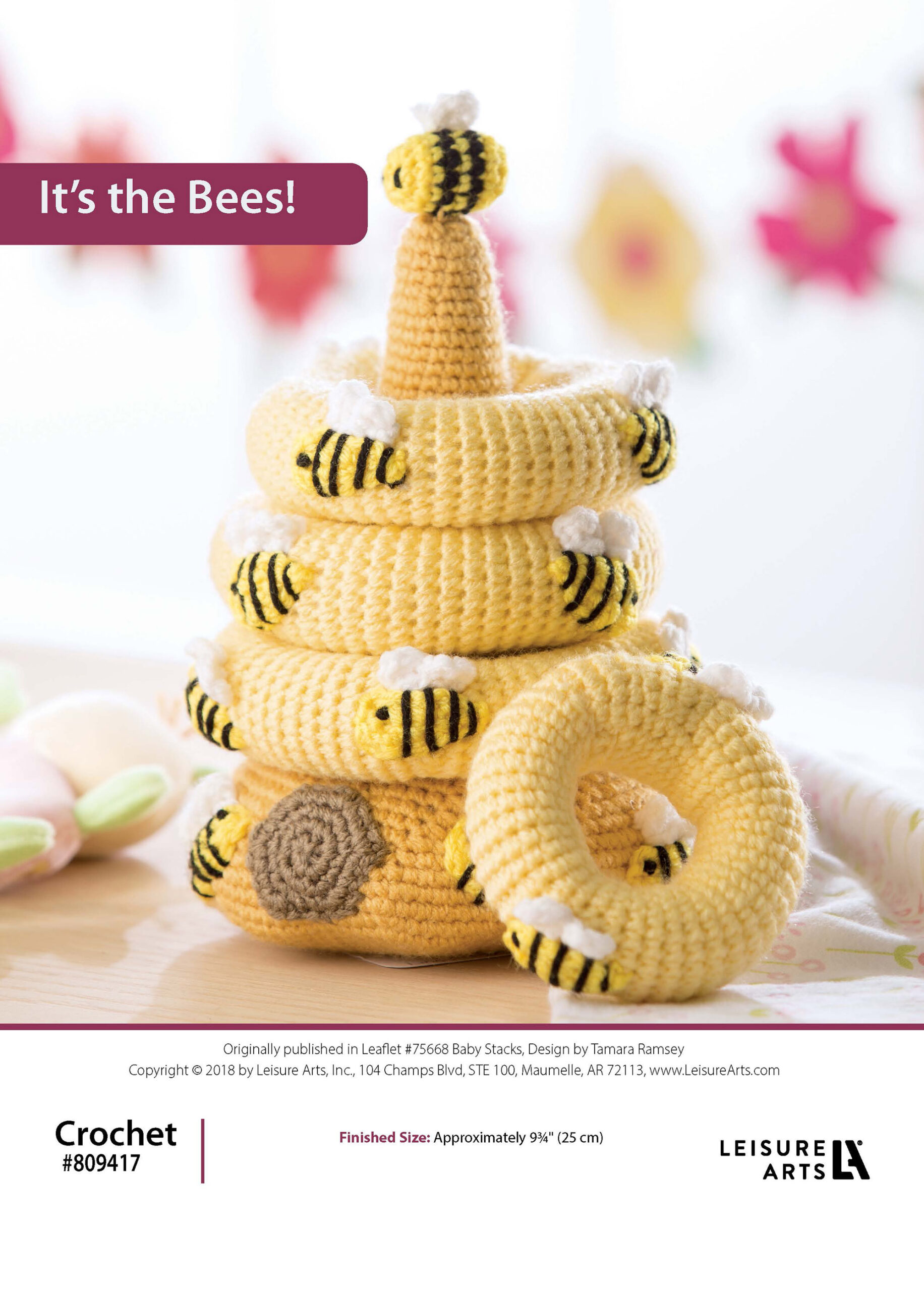 Leisure Arts Baby Stacks Crochet Its The Bees ePattern