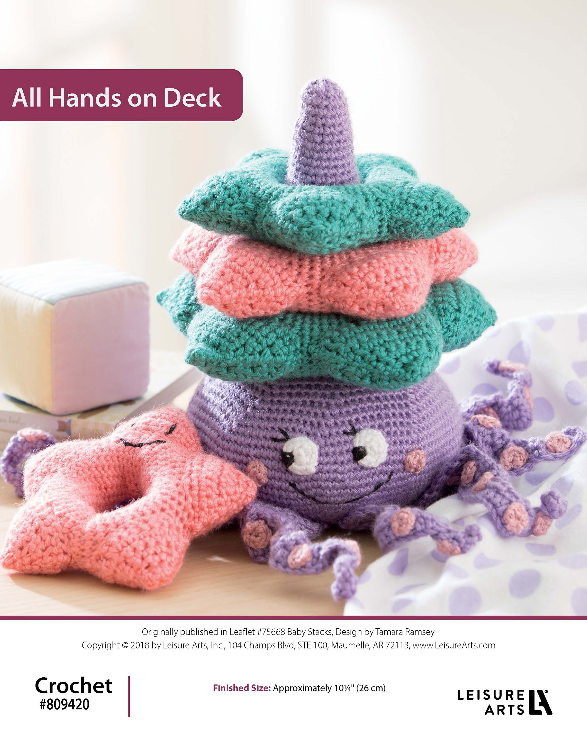 Leisure Arts Baby Stacks Crochet All Hands On Deck ePattern