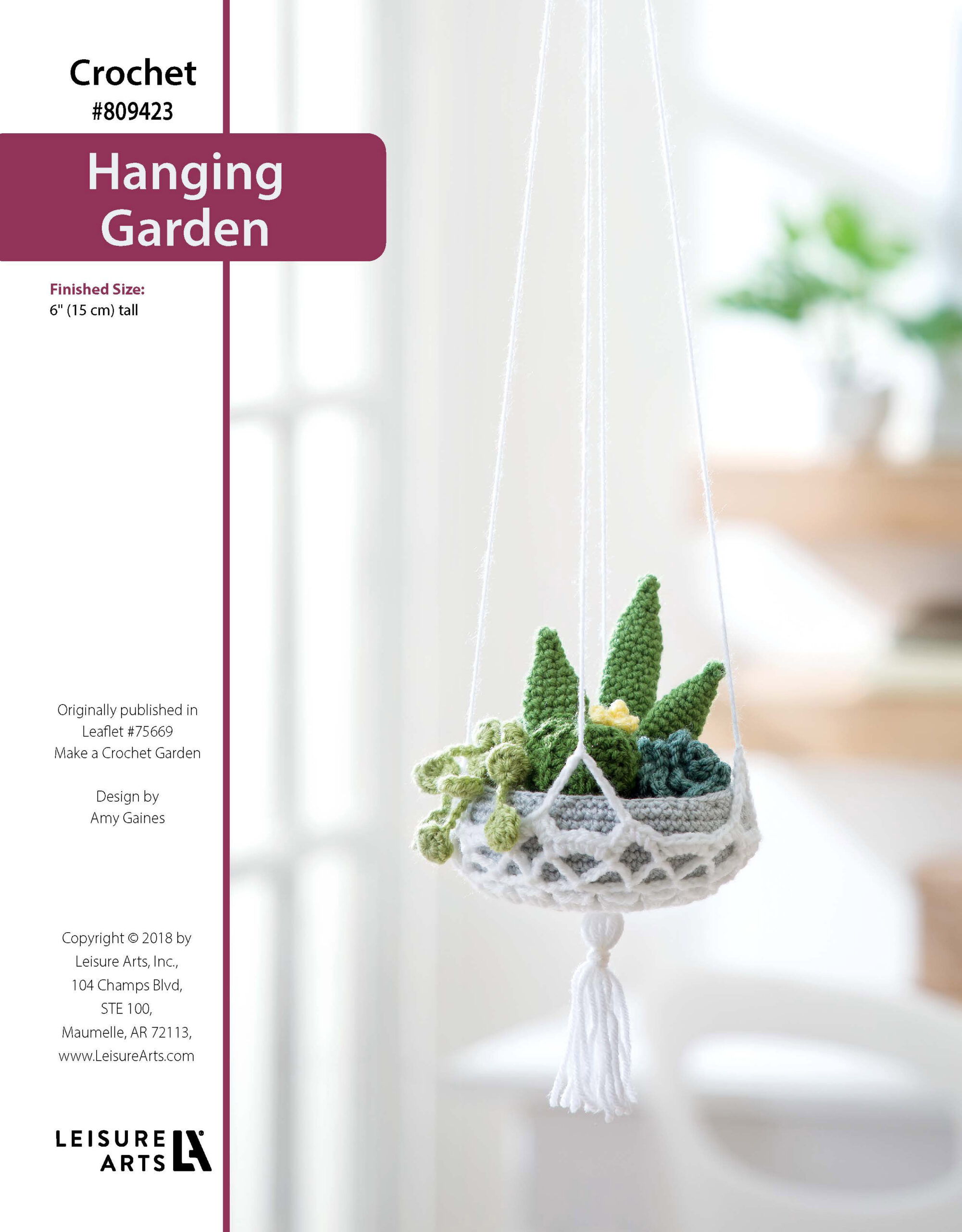 Leisure Arts Make A Crochet Garden Hanging Garden ePattern