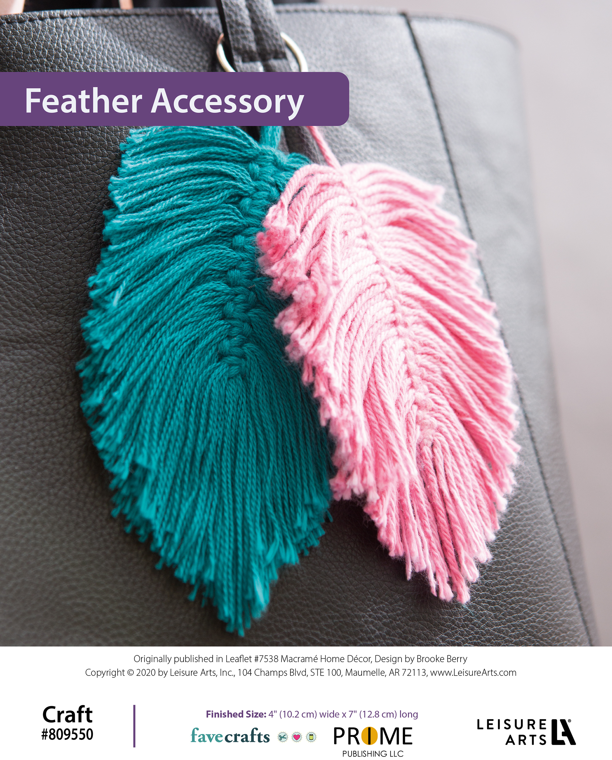 Leisure Arts ePattern MacramÃ© Feathery Accessory