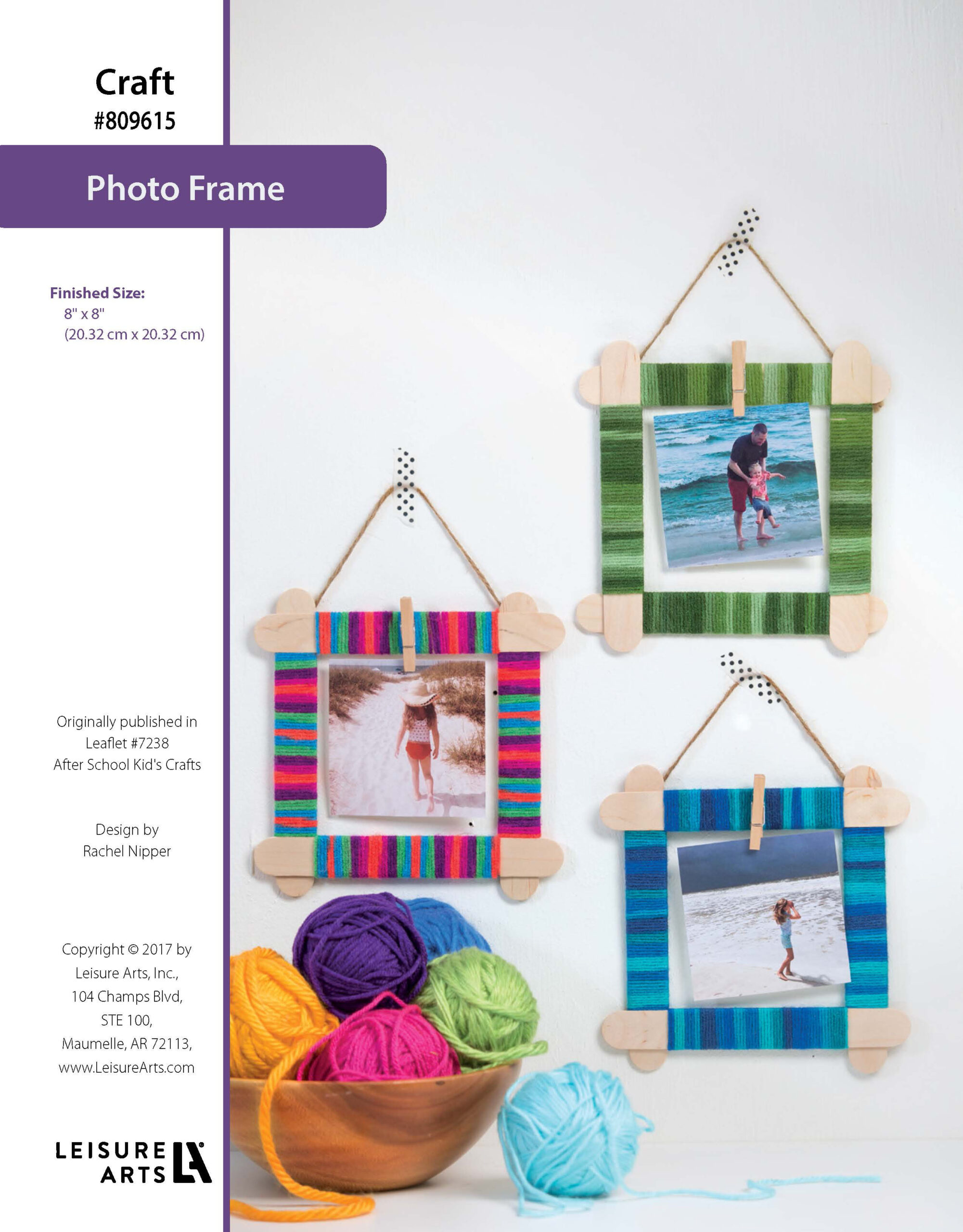 Leisure Arts AfterSchool Kids Crafts Photo Frame ePattern