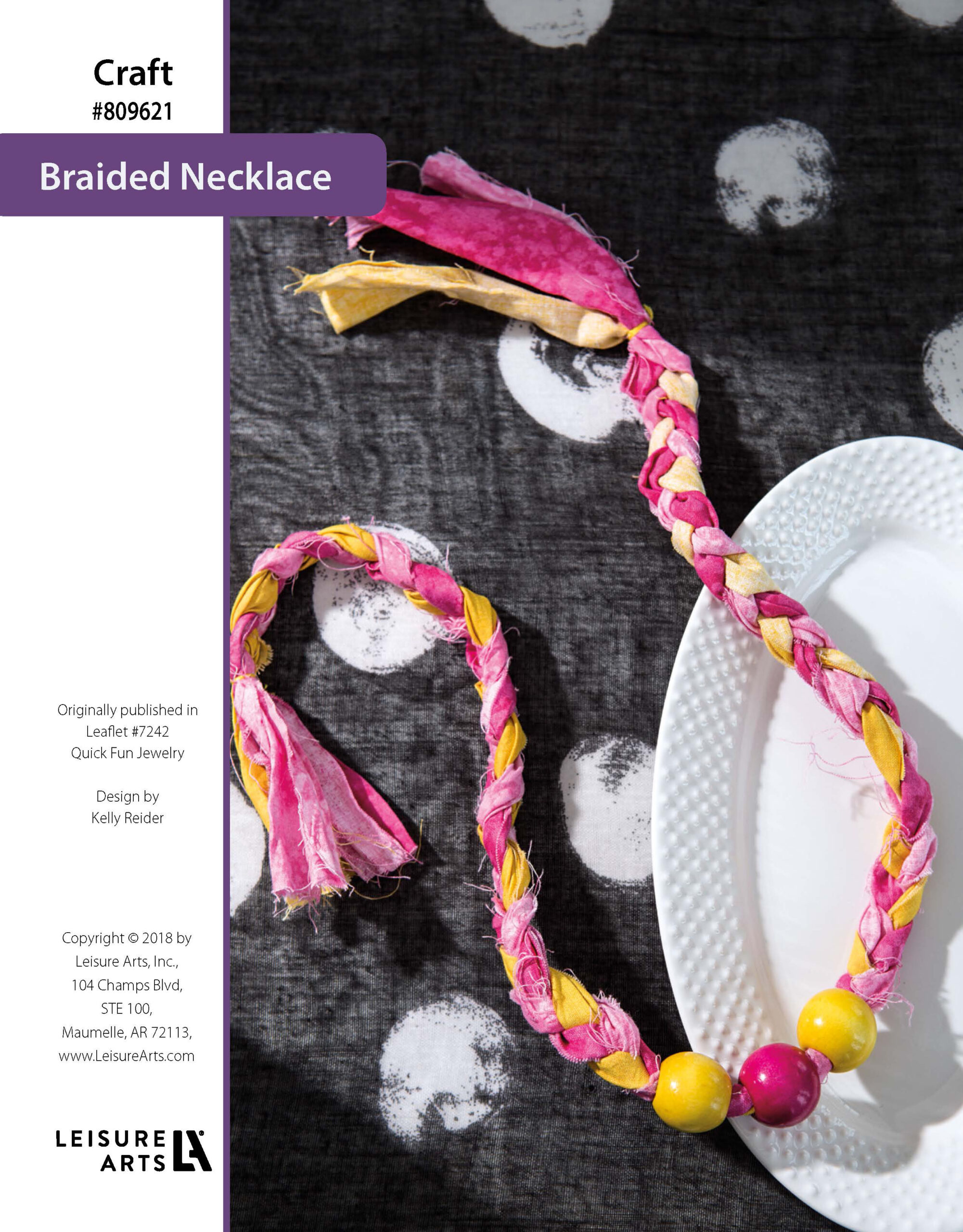 Leisure Arts Quick Fun Jewelry Braided Necklace ePatterns