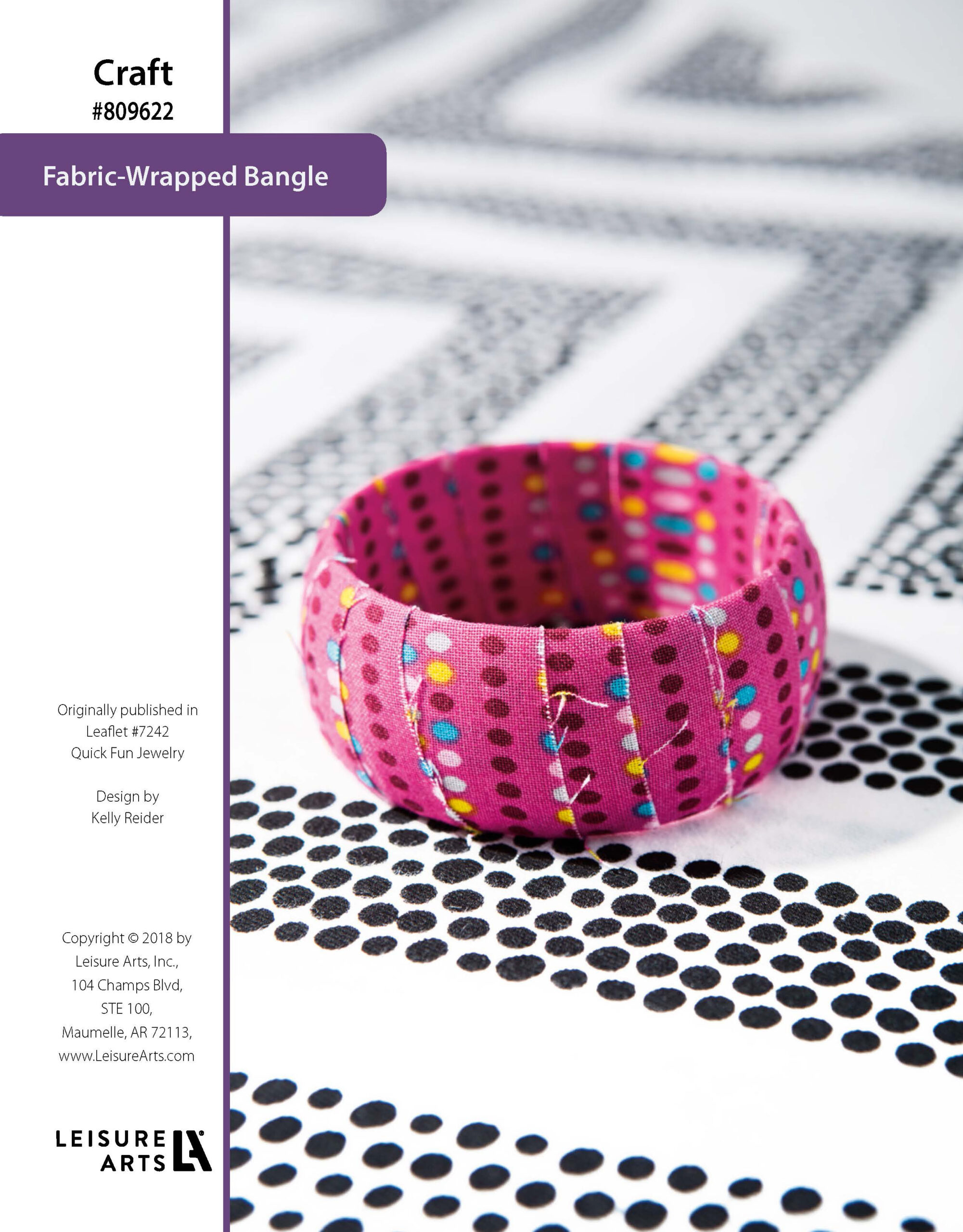 Leisure Arts Quick Fun Jewelry FabricWrapped Bangle ePatterns