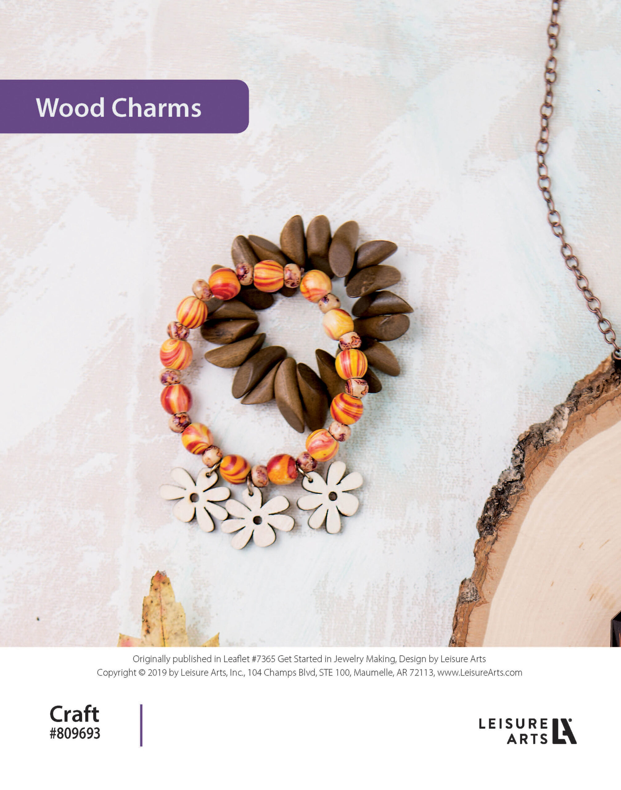 Leisure Arts Get Started In Jewelry Making Wood Charms ePattern