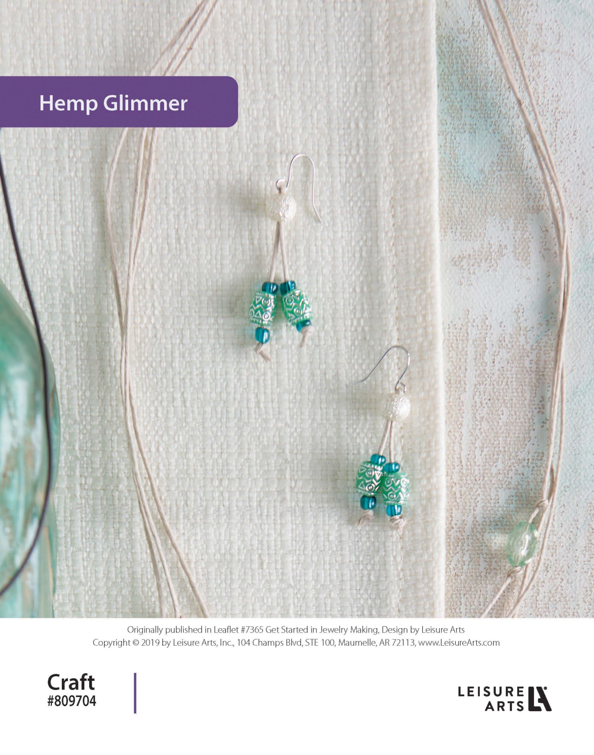 Leisure Arts Get Started In Jewelry Making Hemp Glimmer ePattern