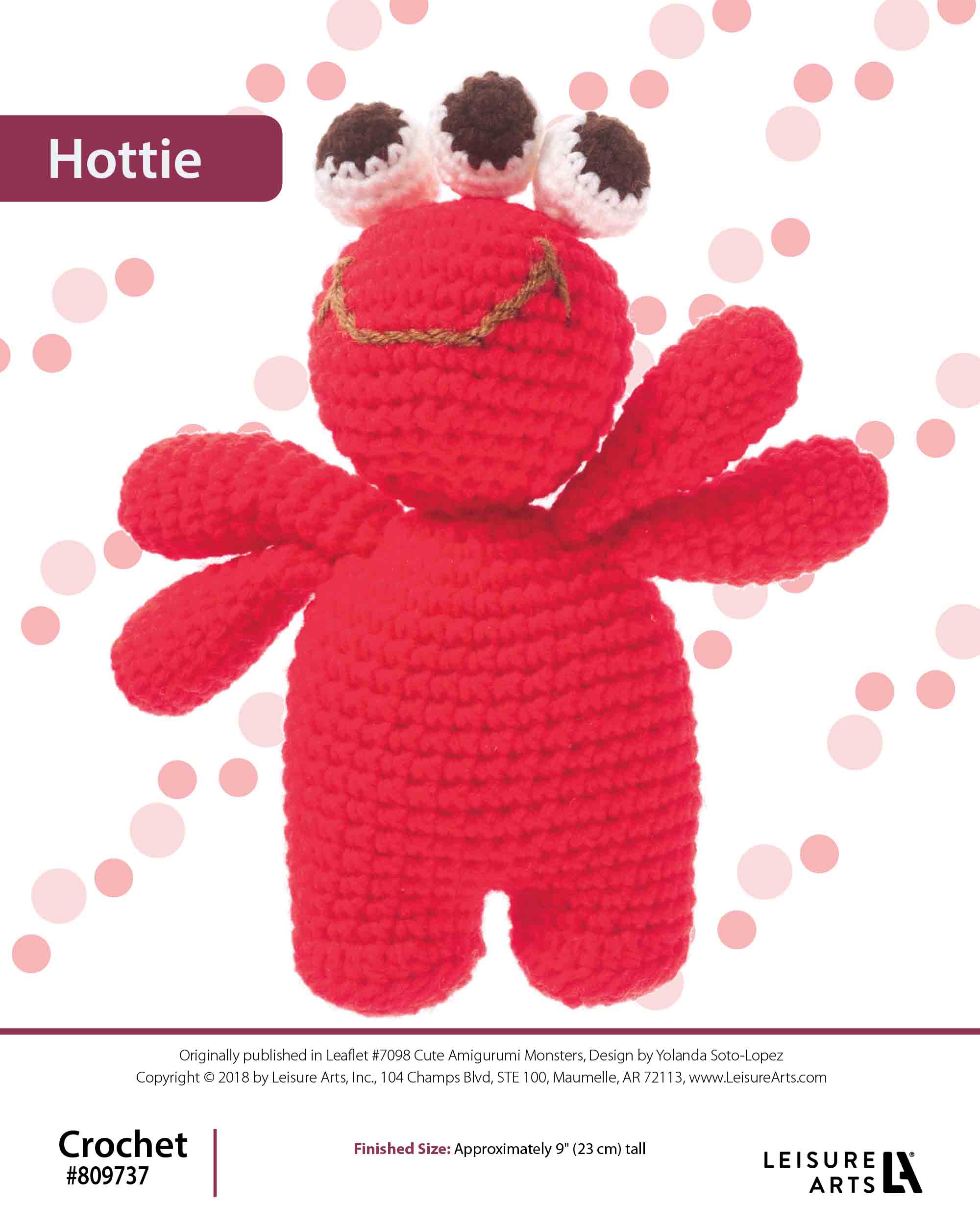 Leisure Arts Cute Amigurumi Monster Hottie Crochet ePattern