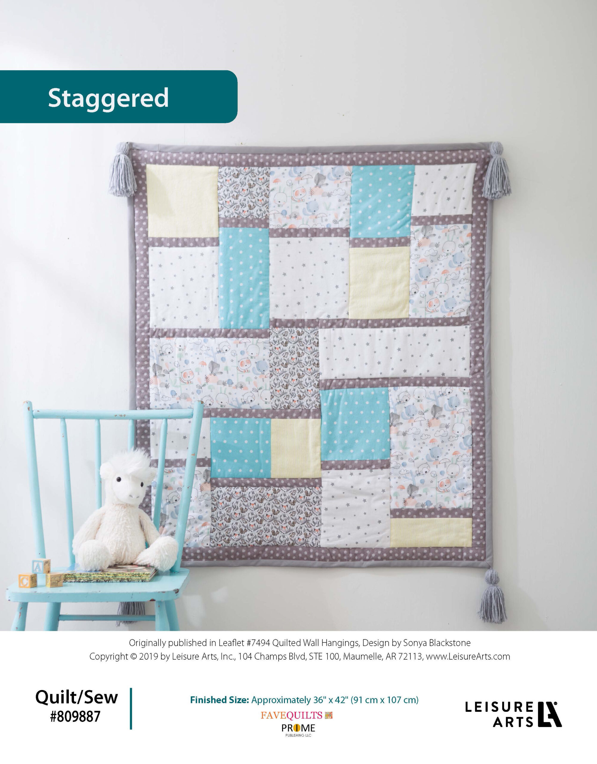 Leisure Arts ePattern Quilted Wall Hanging Staggered