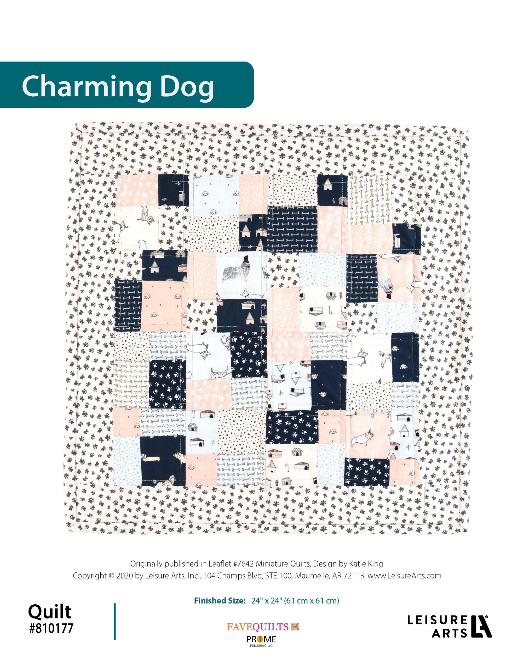 Leisure Arts Miniature Quilts Charming Dog ePattern