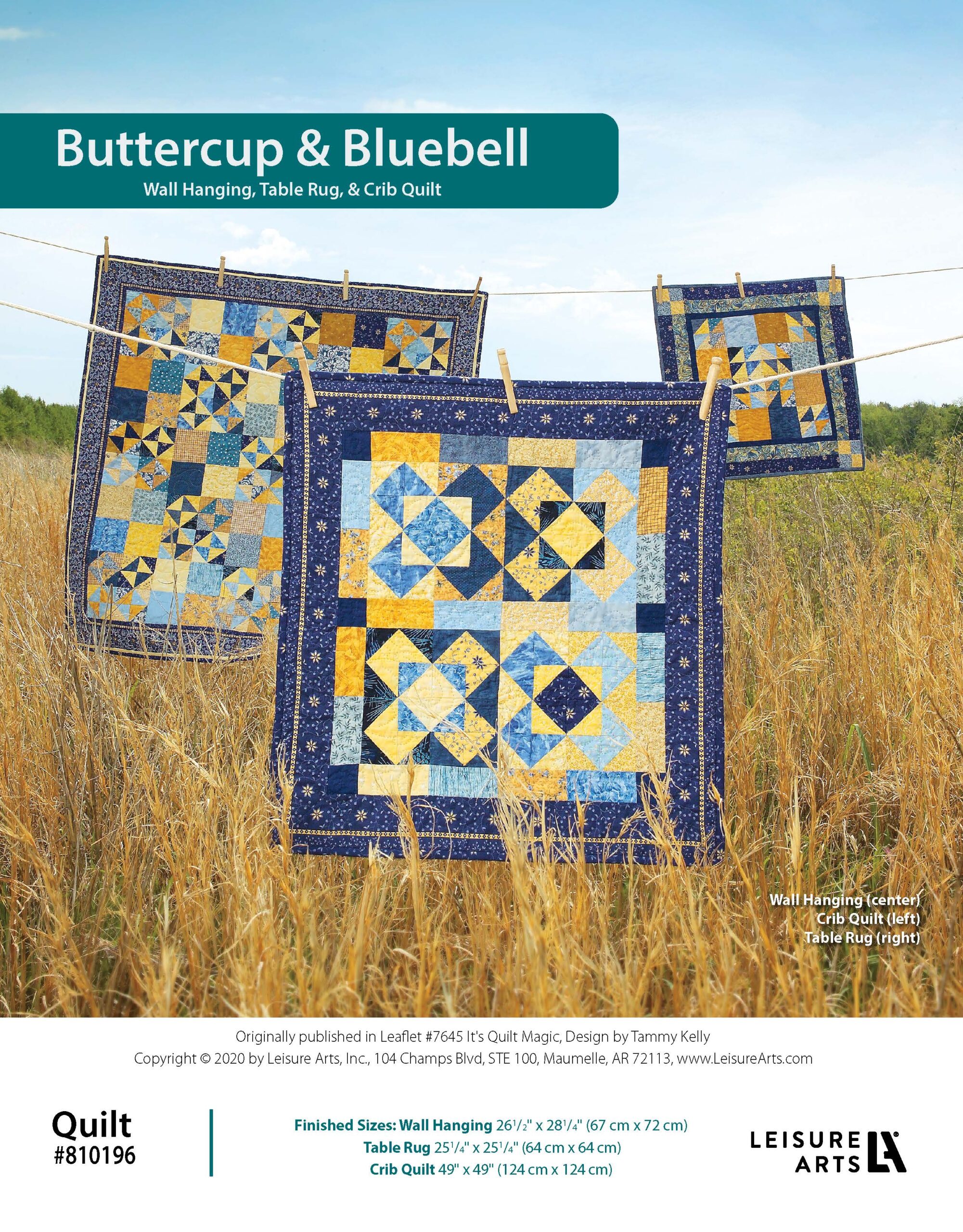 Leisure Arts Its Quilt Magic Buttercup Bluebell ePattern