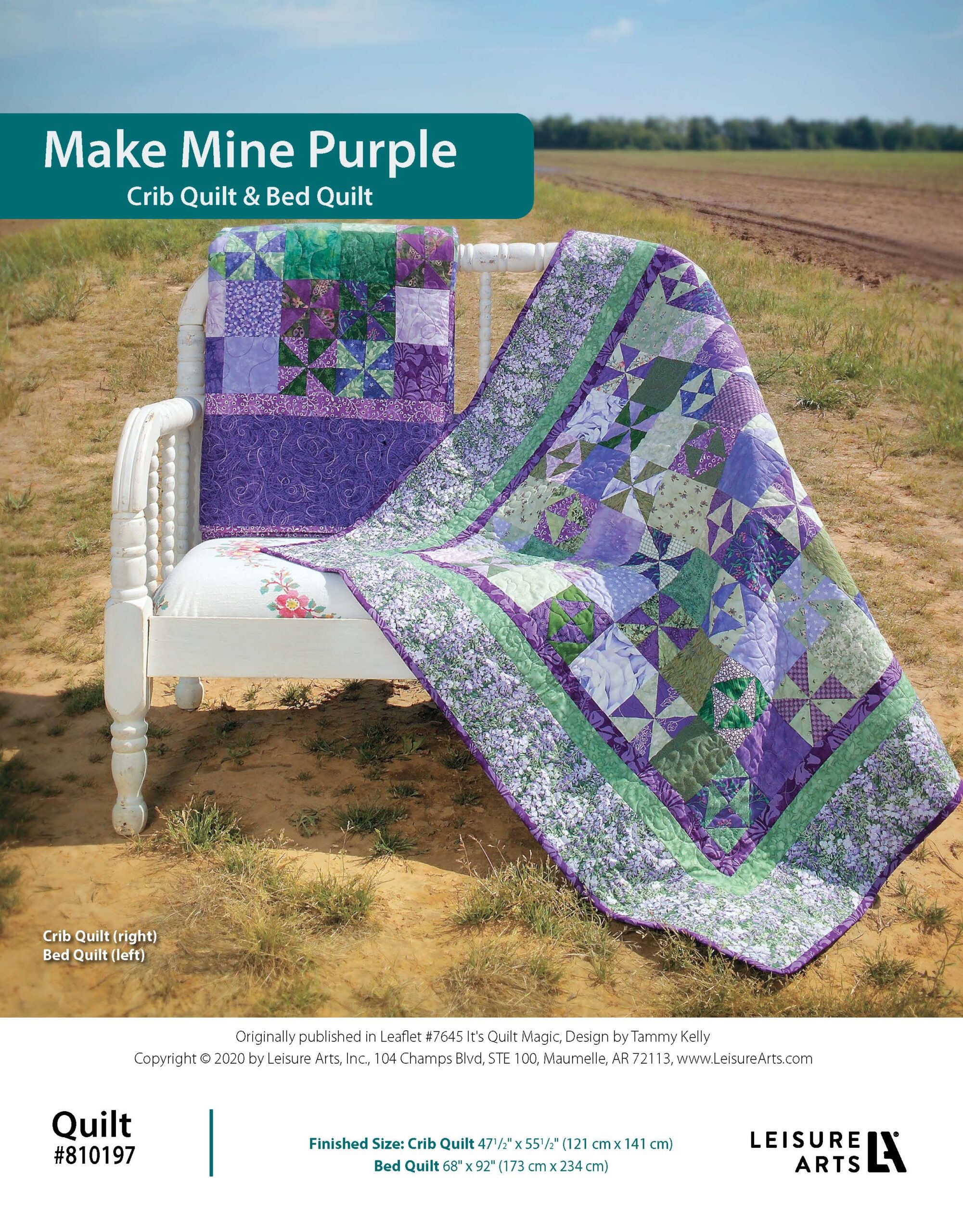 Leisure Arts Its Quilt Magic Make Mine Purple ePattern